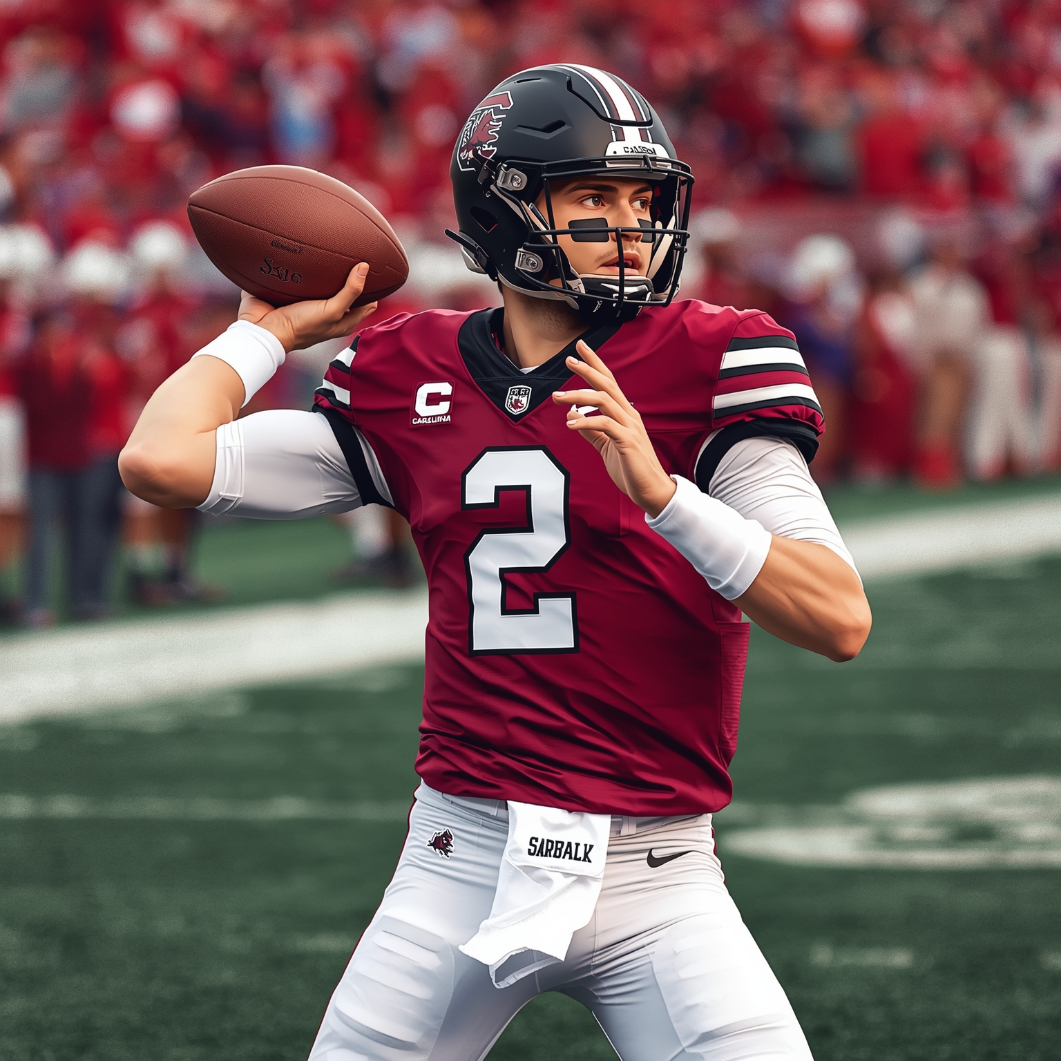 Landon Duckworth Locks in South Carolina QB Commitment - painting of South Carolina Gamecocks football venue