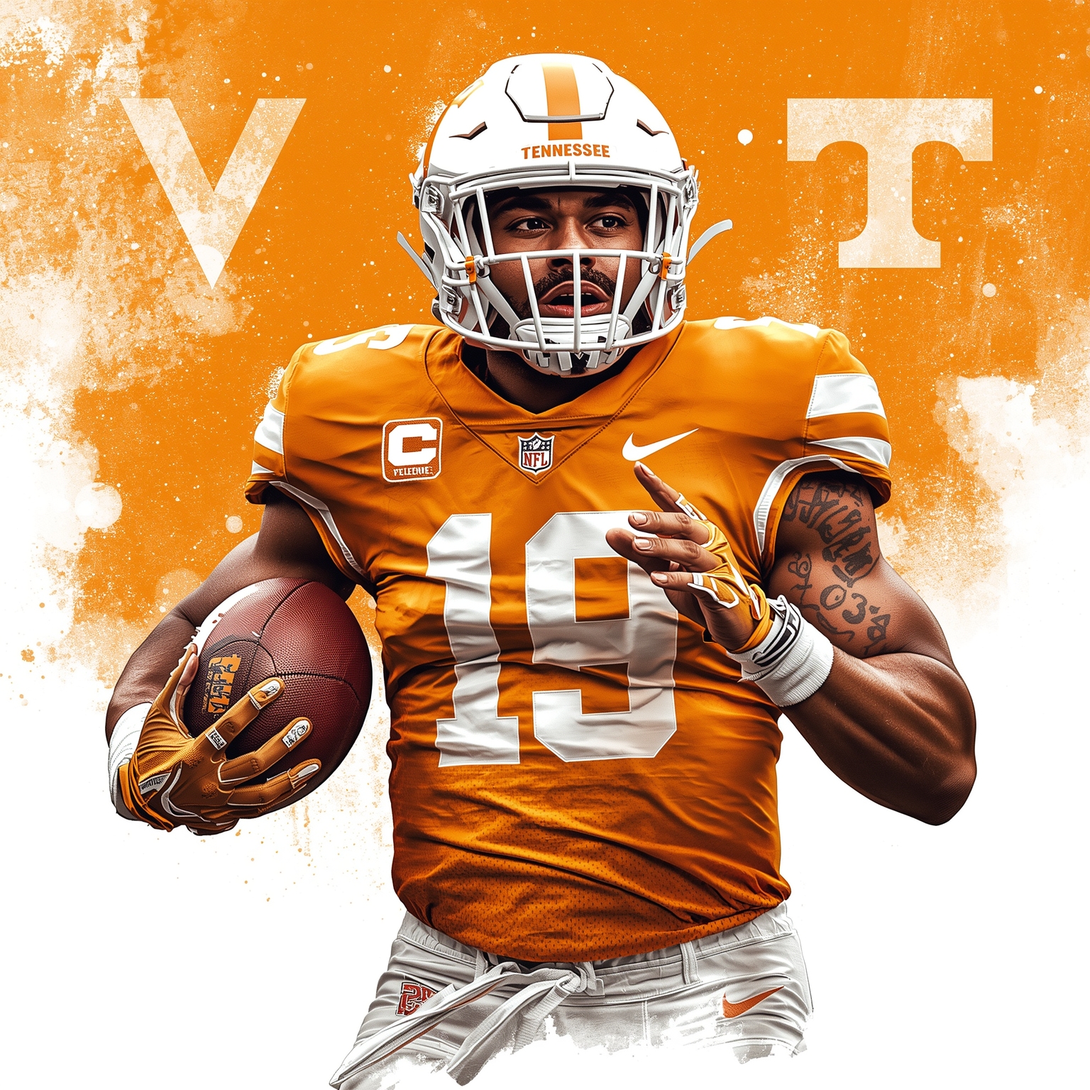 Gabriel Georges’ Rocky Top Recruiting Visit Exposed - painting of Tennessee Volunteers football venue