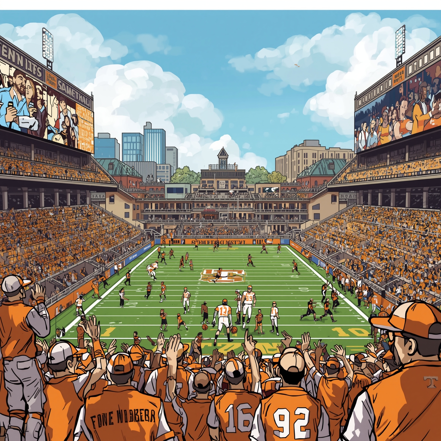 Vols Insider: Morgan’s Tips & Arvidson’s Arm Troubles - painting of Tennessee Volunteers basketball, baseball venue