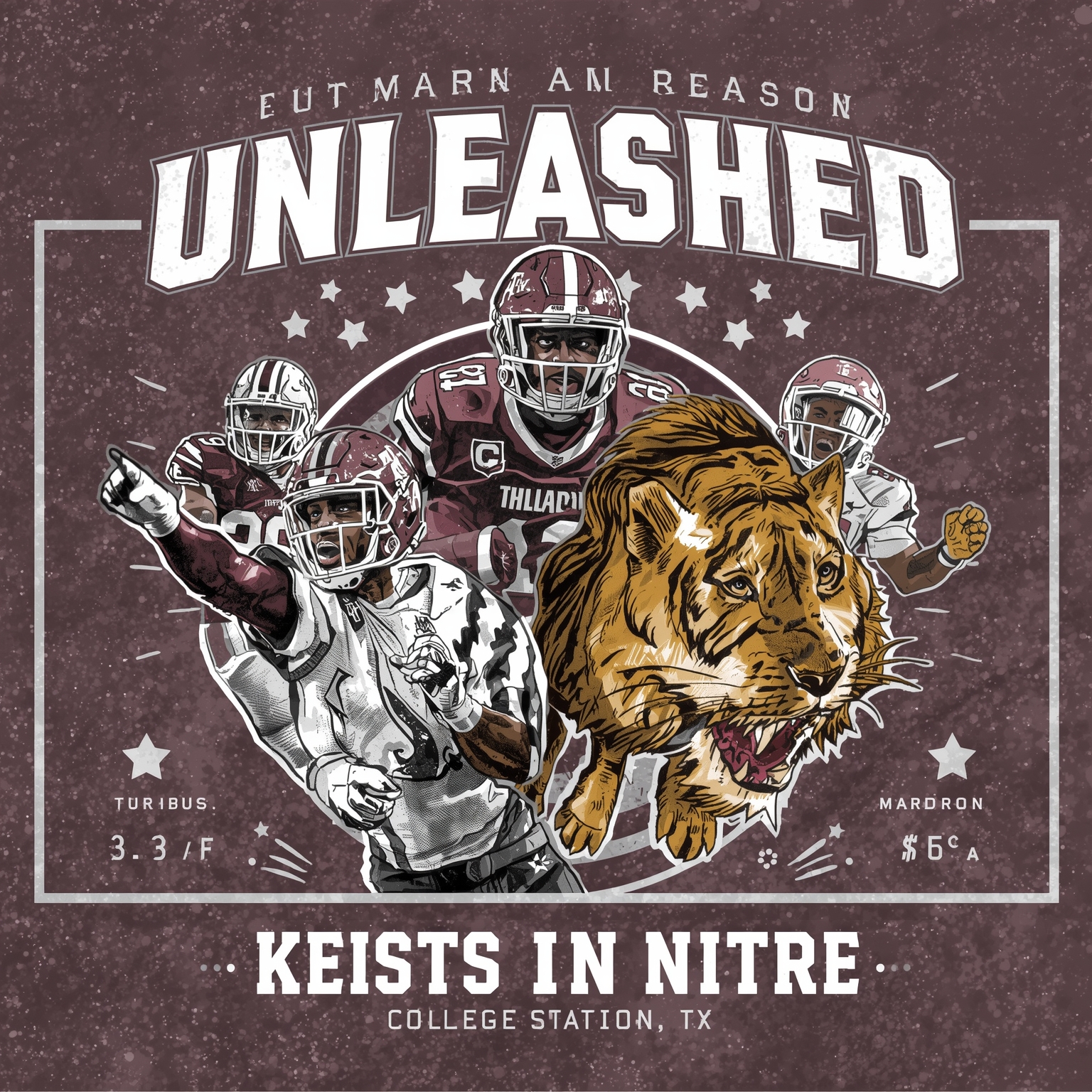 Aggies Unleashed: A&M’s Perfect Season Romp - painting of Texas A&M Aggies football venue