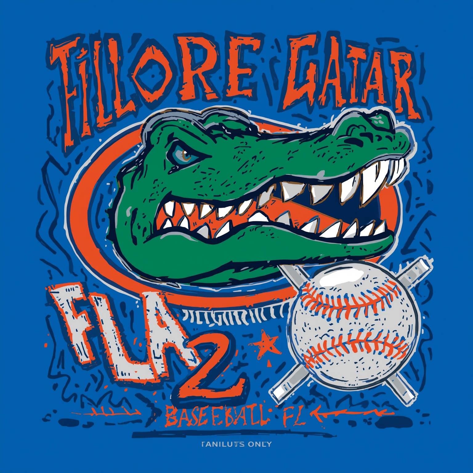 Gators Face QB Dilemma and Baseball Exhibition Buzz - painting of Florida Gators baseball,football venue