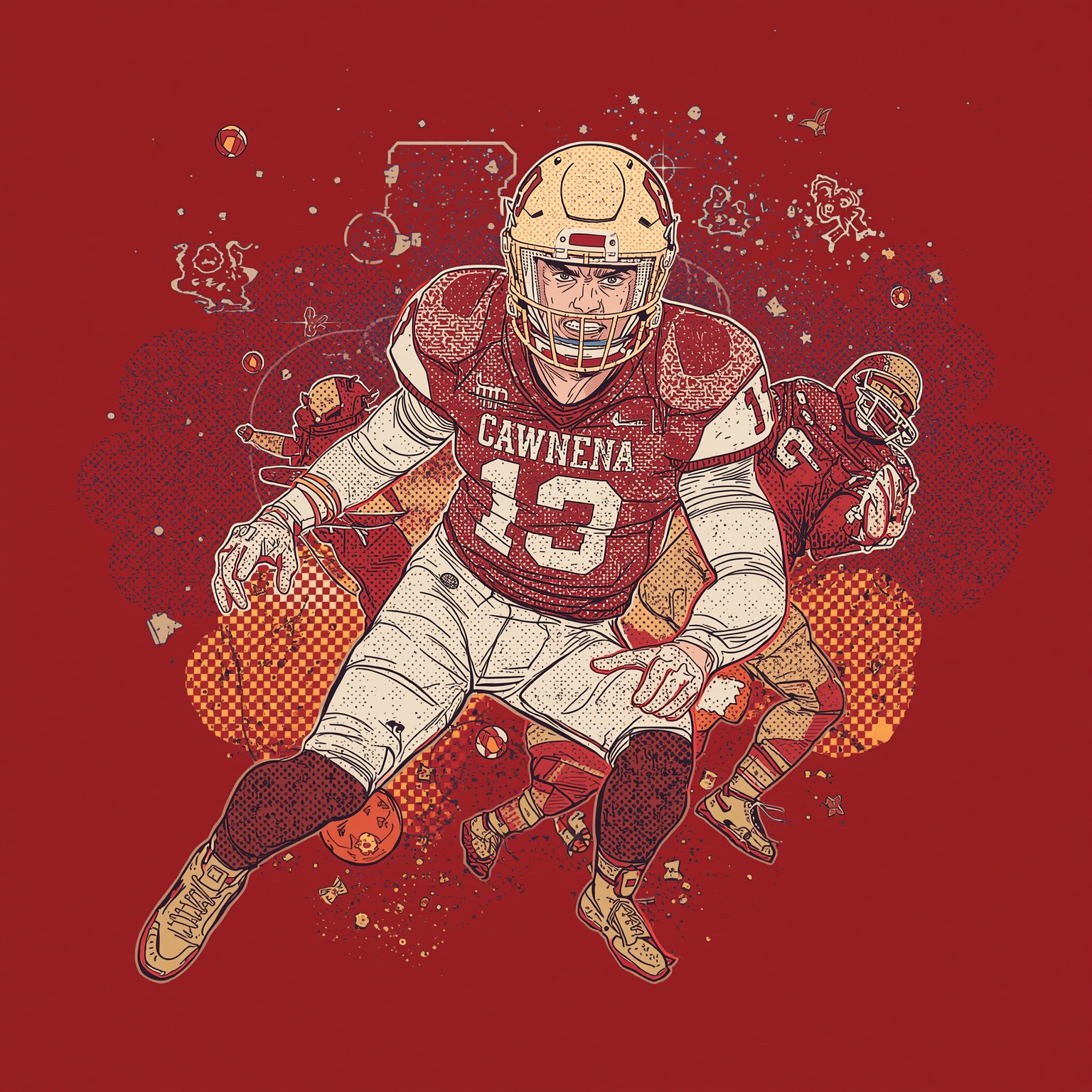 Sooners vs. Tide: Injuries, Depth and Road History - painting of Oklahoma Sooners football venue
