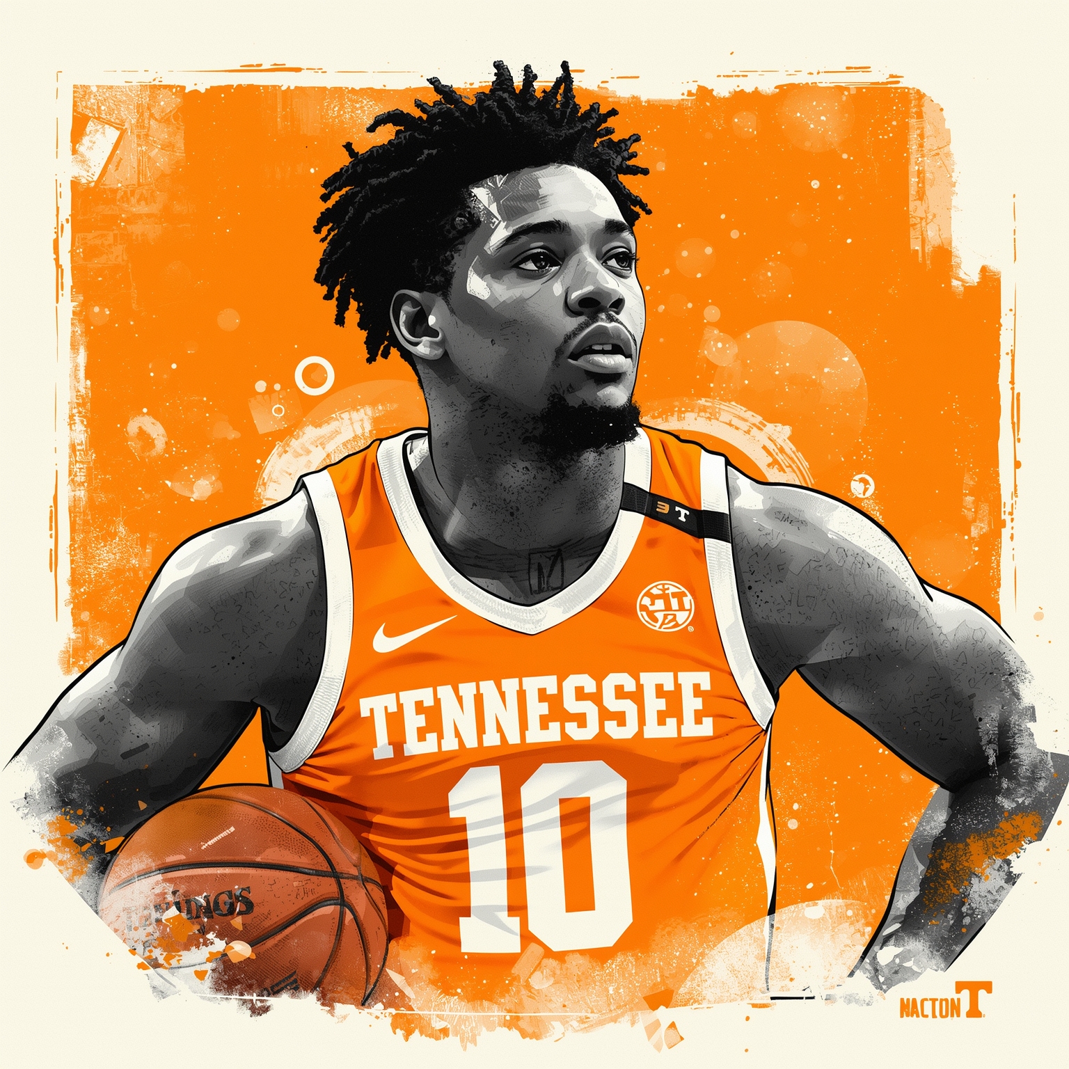 Marquis Clark Commits and Reflects on Tennessee Basketball - painting of Tennessee Volunteers basketball venue