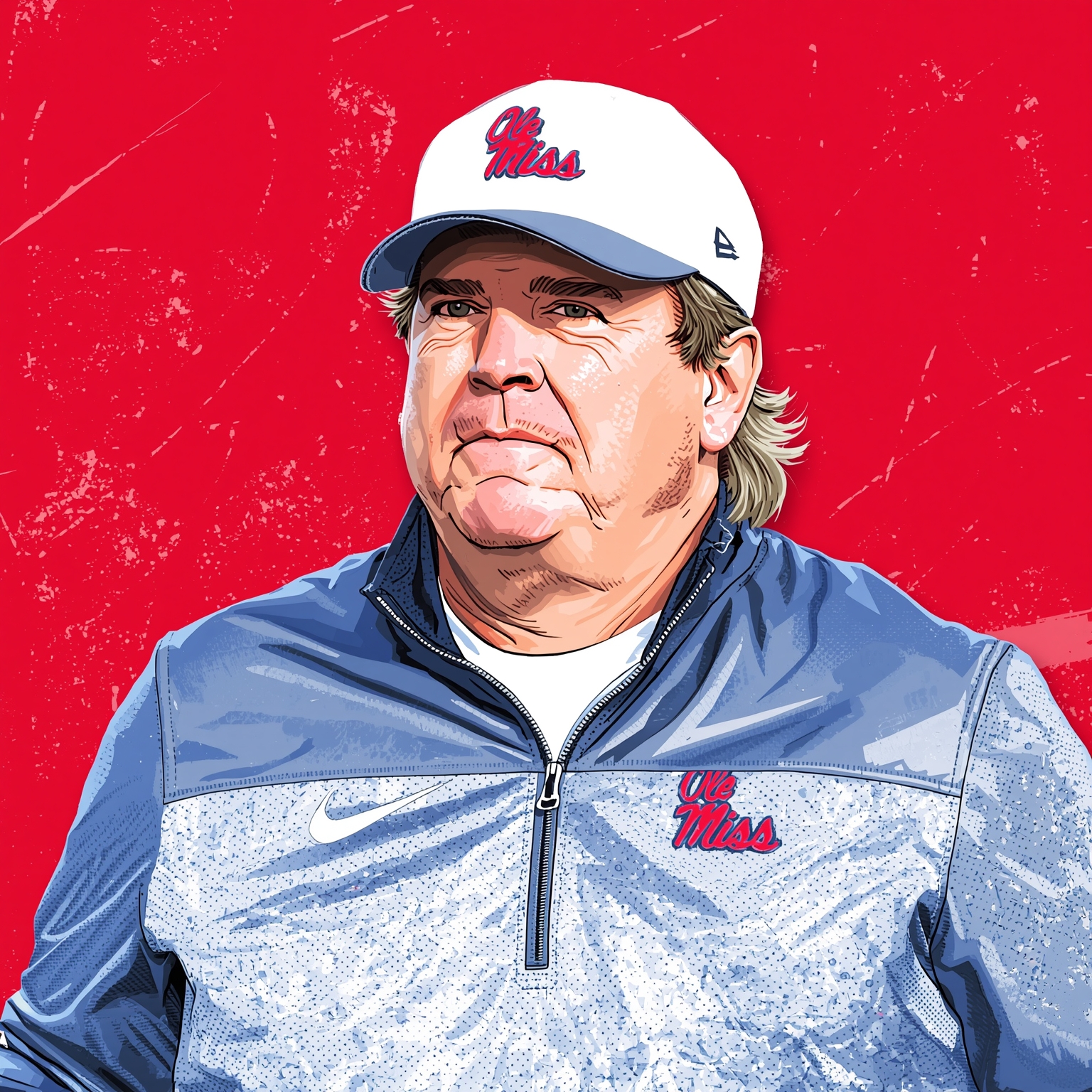 Lane Kiffin's Ole Miss Future: Rumors & Predictions - painting of Ole Miss Rebels football venue