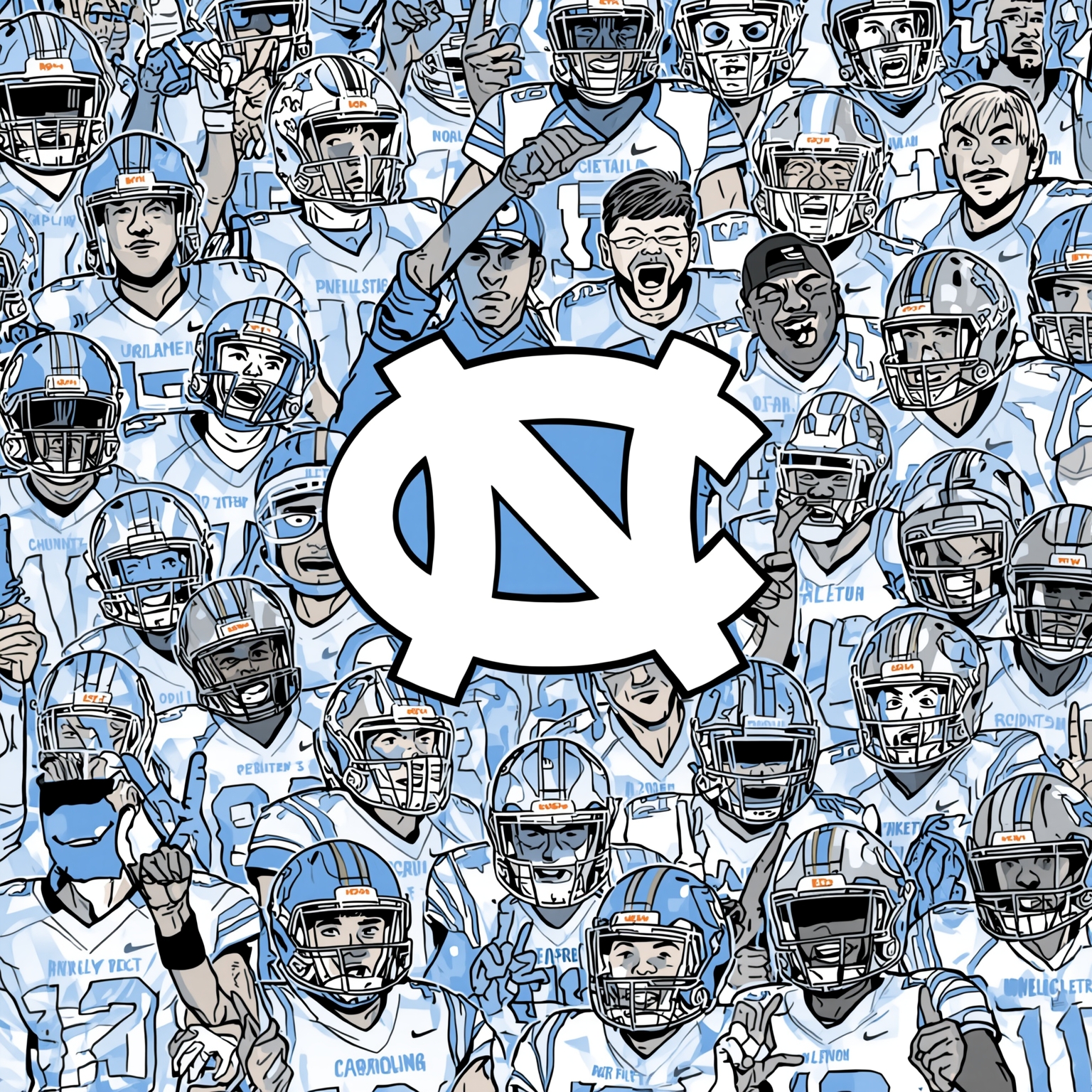 Belichick Era: Recruiting Surge and Injury Boost - painting of North Carolina Tar Heels football venue