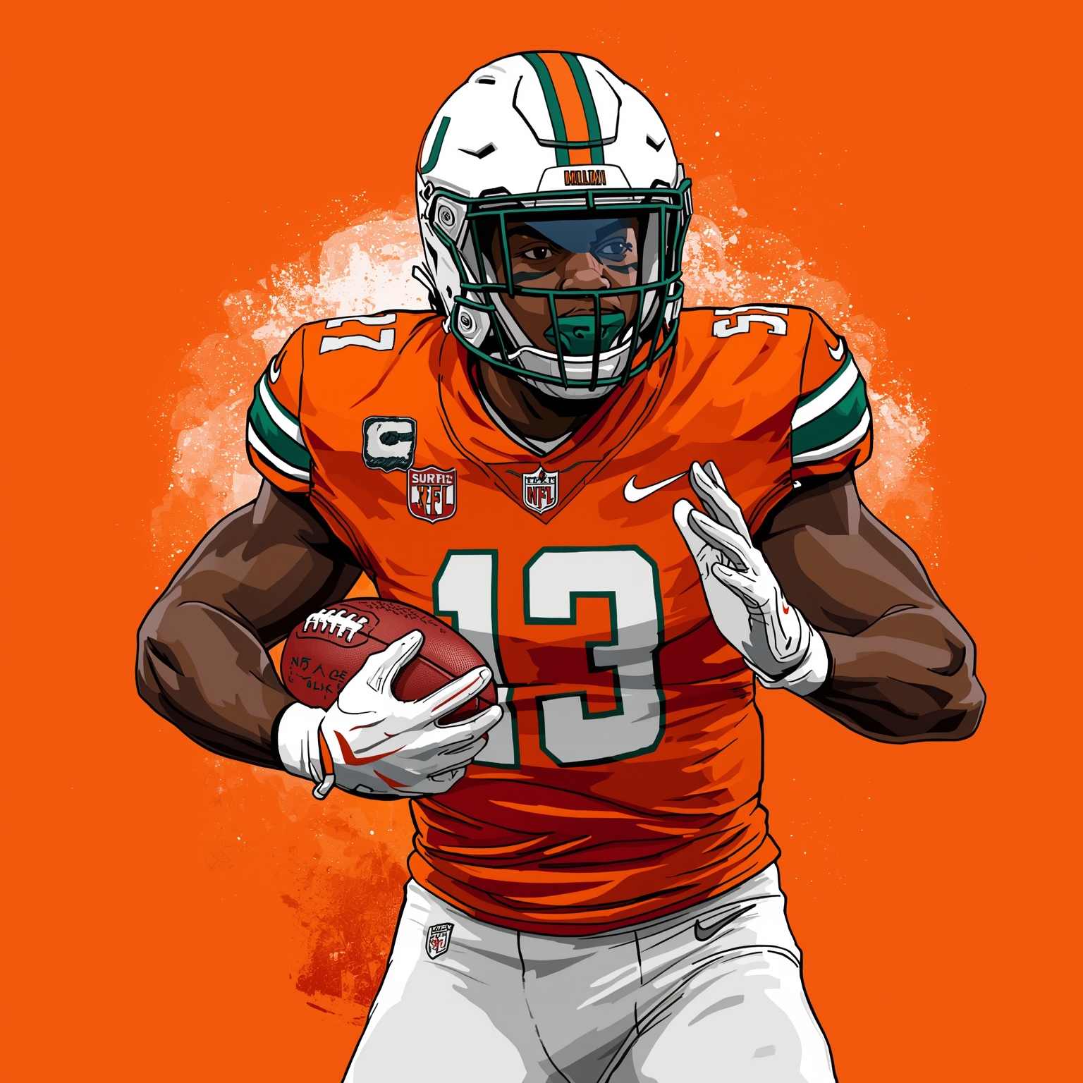 Miami’s Playoff Push: Cristobal Speaks, Polls Weigh In - painting of Miami Hurricanes football venue