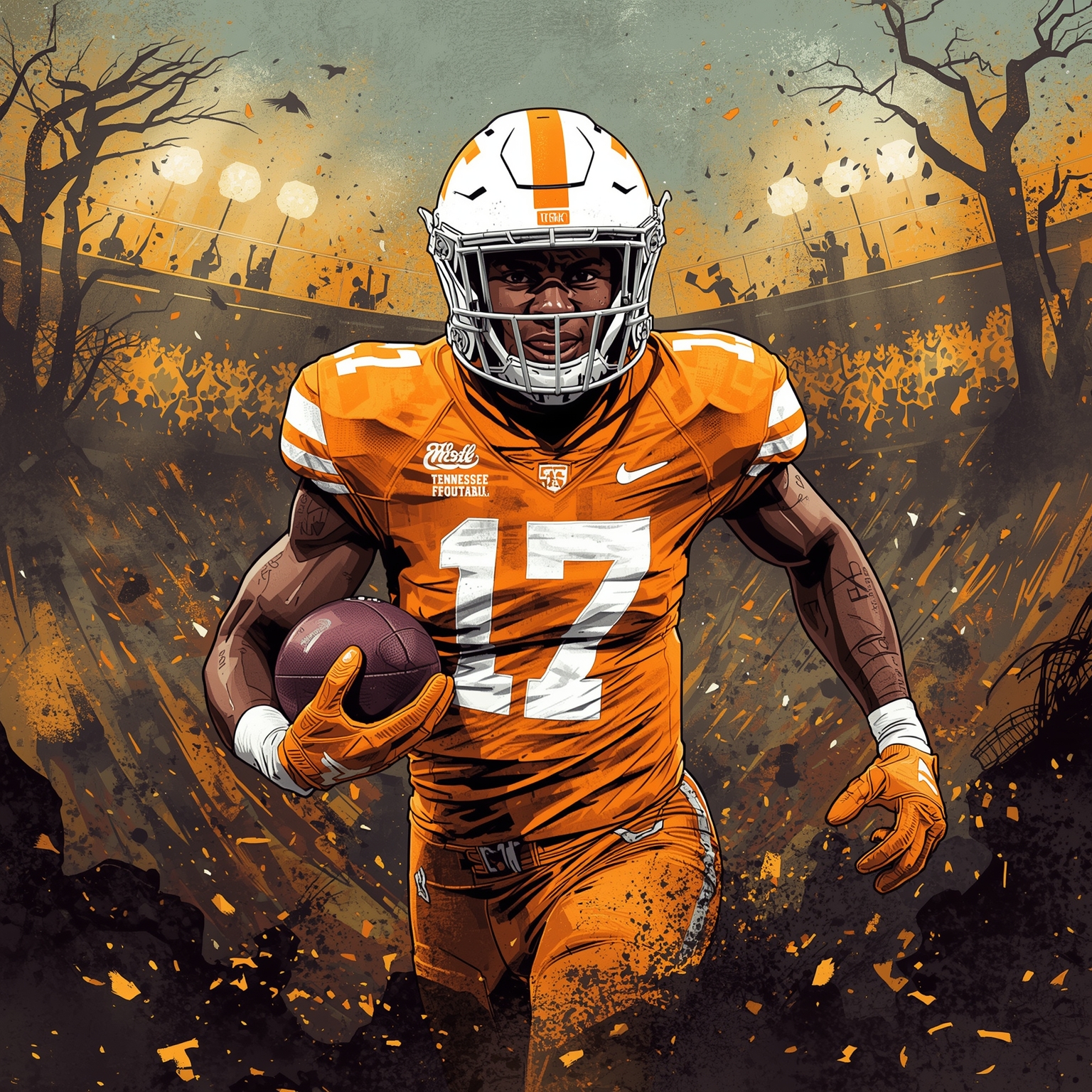Vols Unleashed: Post-Homecoming Chatter & Kickoff Drama - painting of Tennessee Volunteers football venue