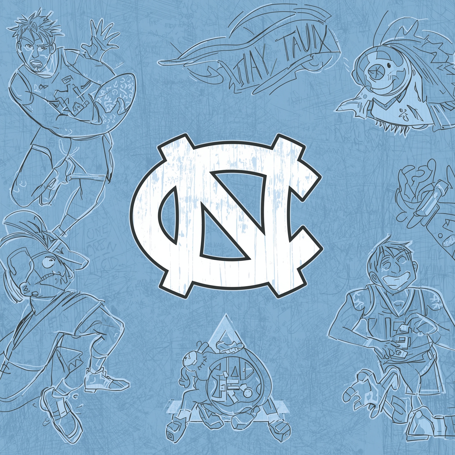 Tar Heels: Season Opener Guide & Nonconference Rundown - painting of North Carolina Tar Heels basketball venue
