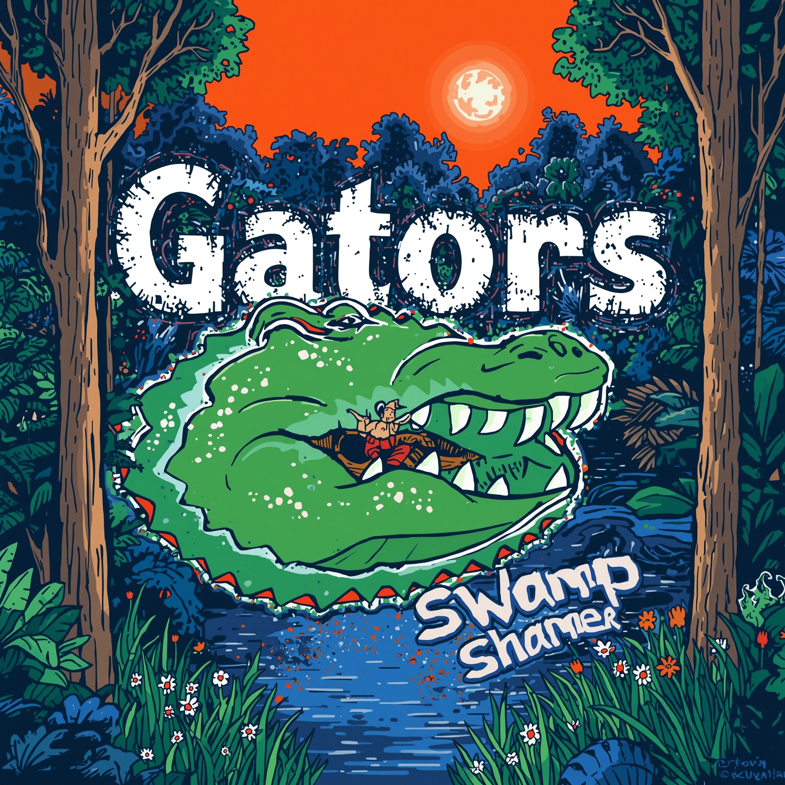Gators’ Swamp of Shame: Losses and Overhaul Needed - painting of Florida Gators football venue
