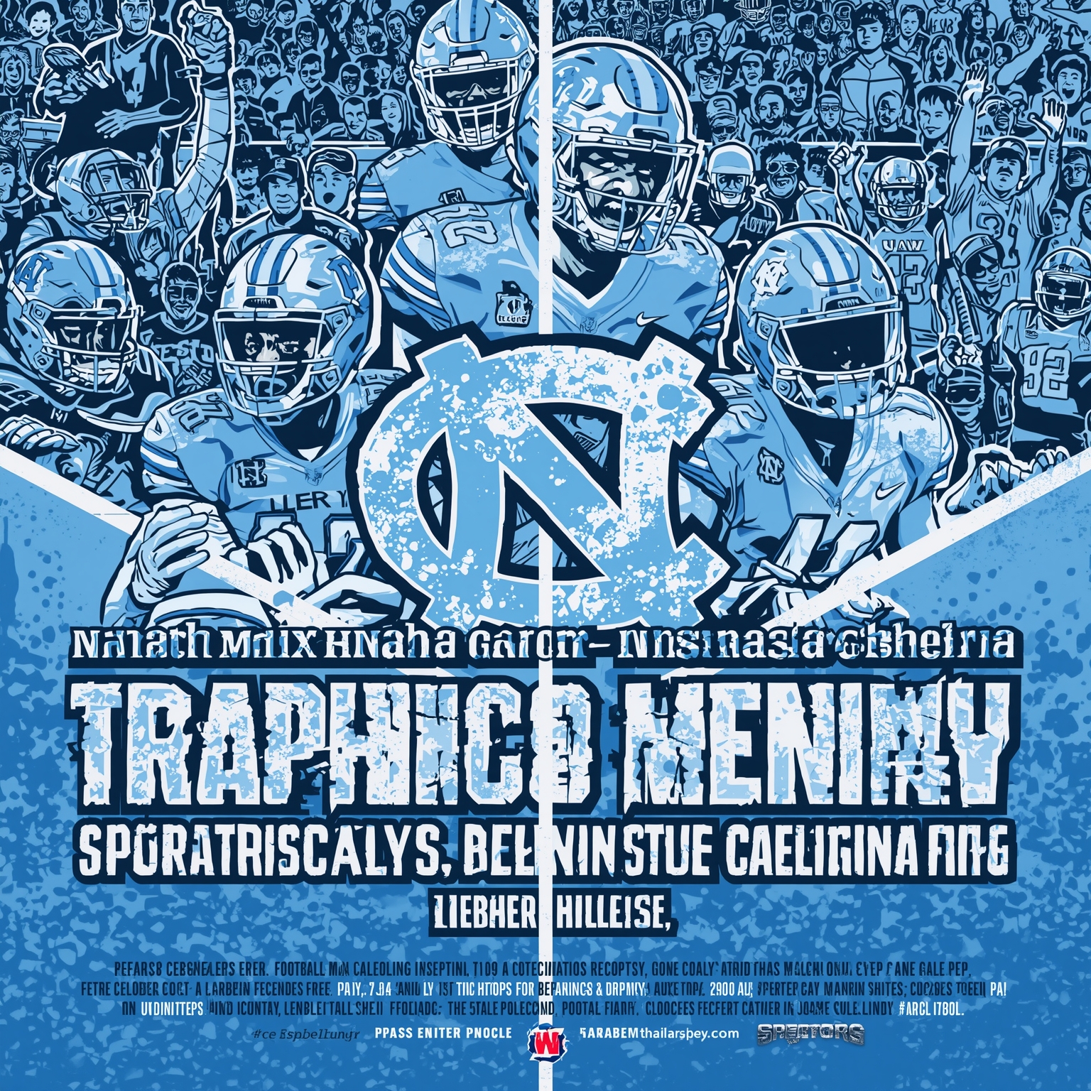 UNC’s Costly Slip: Takeaways and Belichick’s Blunders - painting of North Carolina Tar Heels football venue