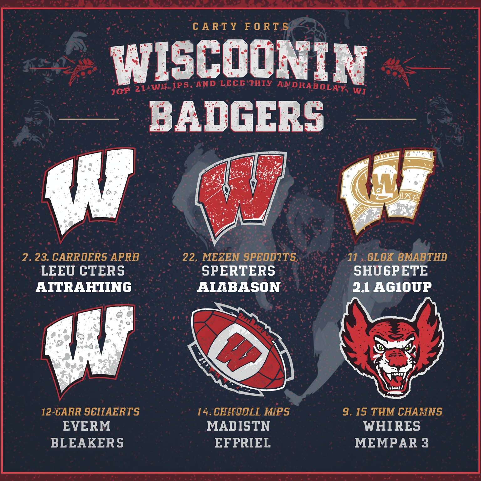 Badgers’ Recruiting Flip and Big Ten Power Shakeup - painting of Wisconsin Badgers basketball,football venue