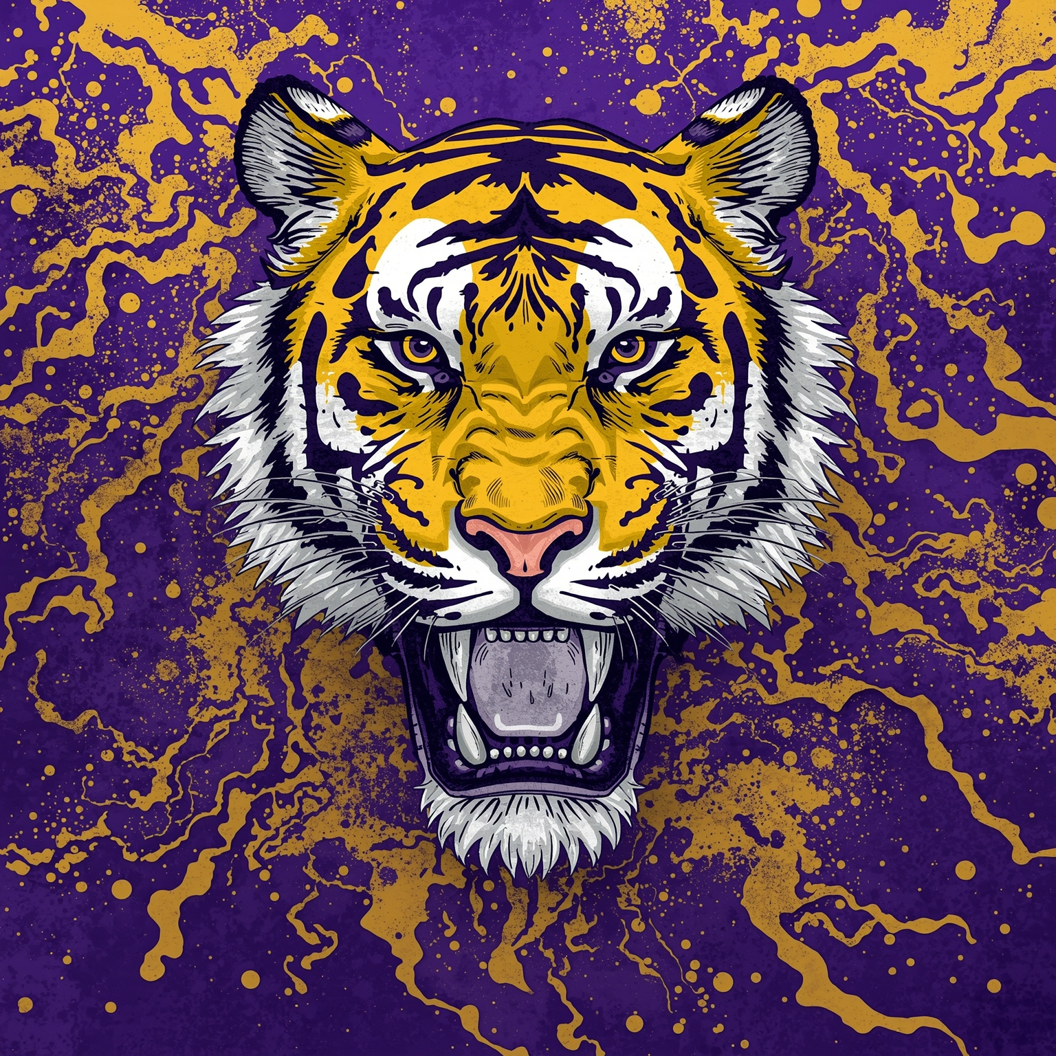 LSU’s Coaching Drama: Kiffin’s Choice and Plan B - painting of LSU Tigers football venue