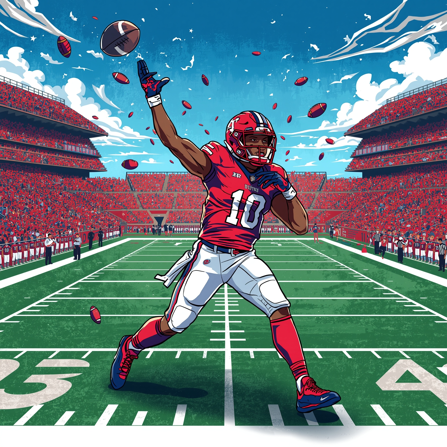 Kiffin’s Big Decision: Timeline & Auburn Backup Drops Out - painting of Ole Miss Rebels football venue
