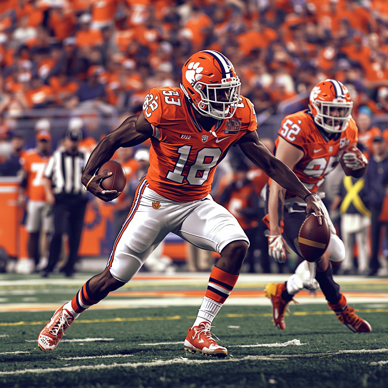Clemson Dominates Palmetto Bowl with Defense, Rushing - painting of Clemson Tigers football venue