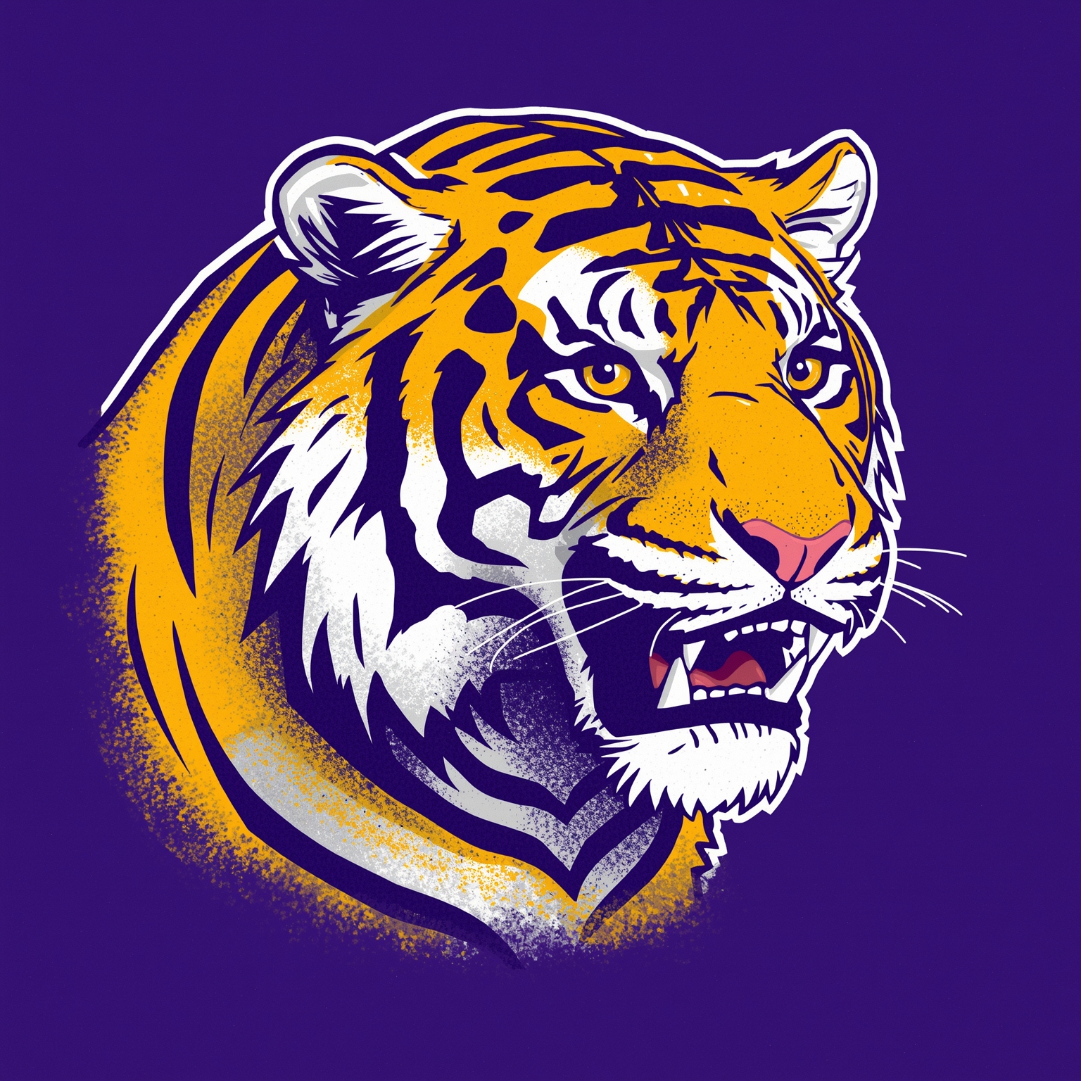 LSU’s Kiffin Overhauls Staff, Eyes Texas Bowl Showdown - painting of LSU Tigers football venue
