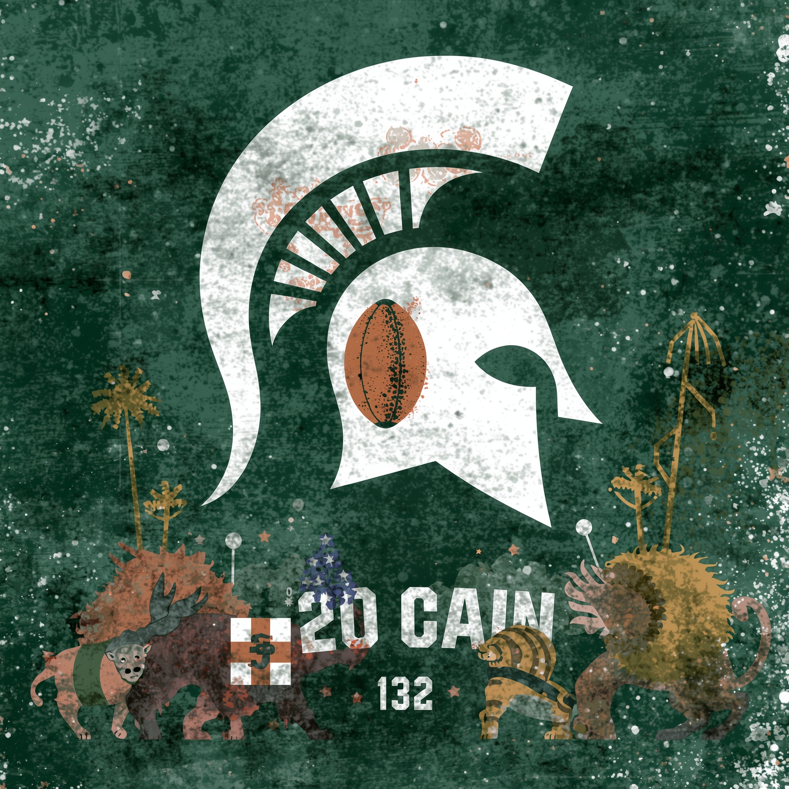 Spartans vs Nittany Lions: Inside a Basketball Rivalry - painting of Michigan State Spartans basketball venue