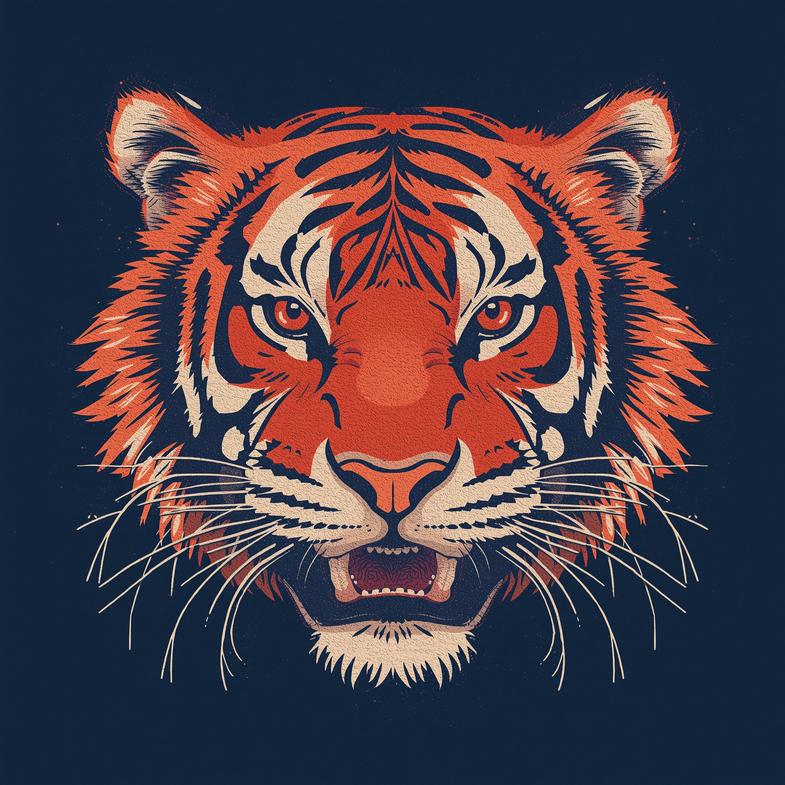 Auburn Reloads Defense with SEC-Vet Coordinators - painting of Auburn Tigers football venue