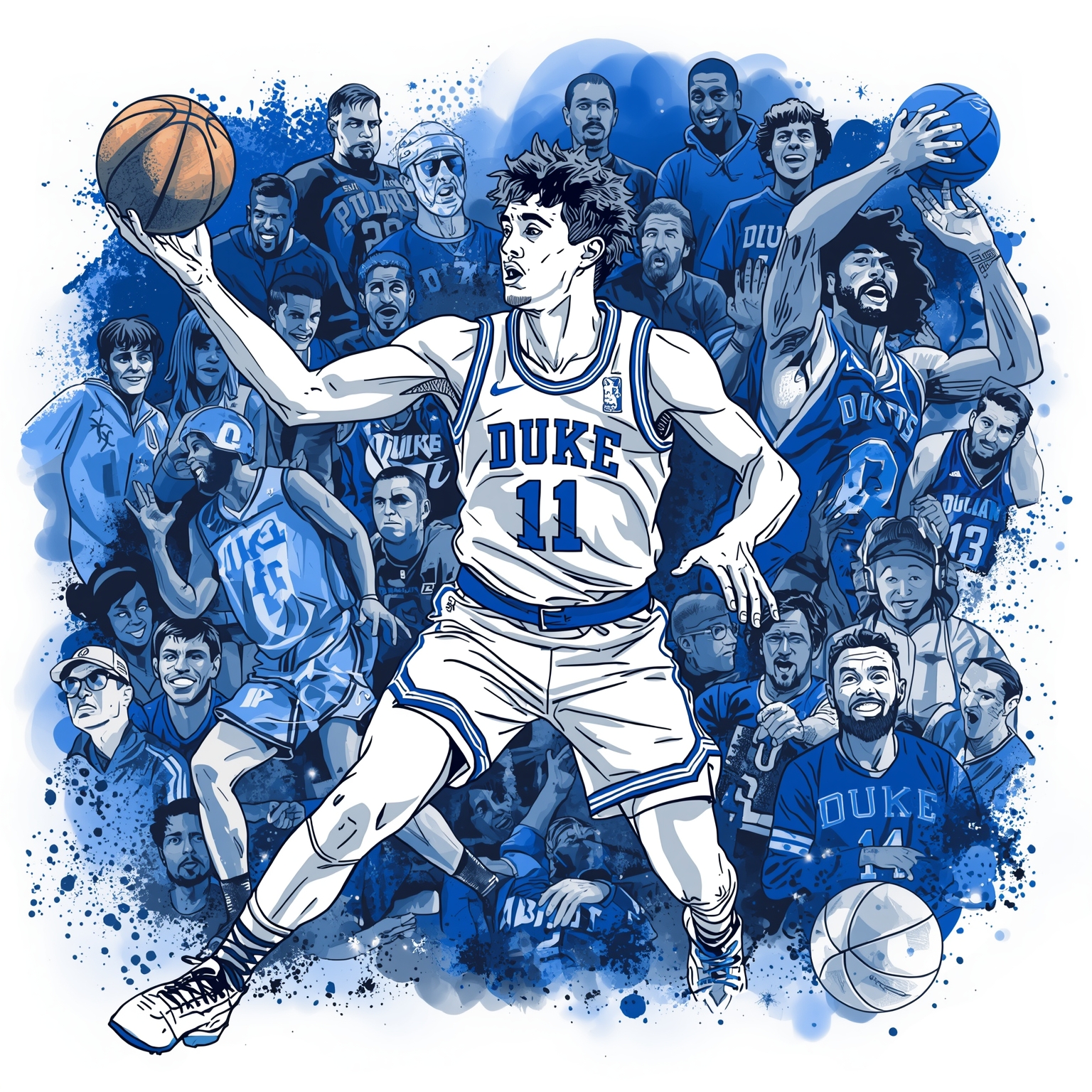 Duke Hoops’ Recruiting Heat and Fan Cold Shoulder - painting of Duke Blue Devils basketball venue