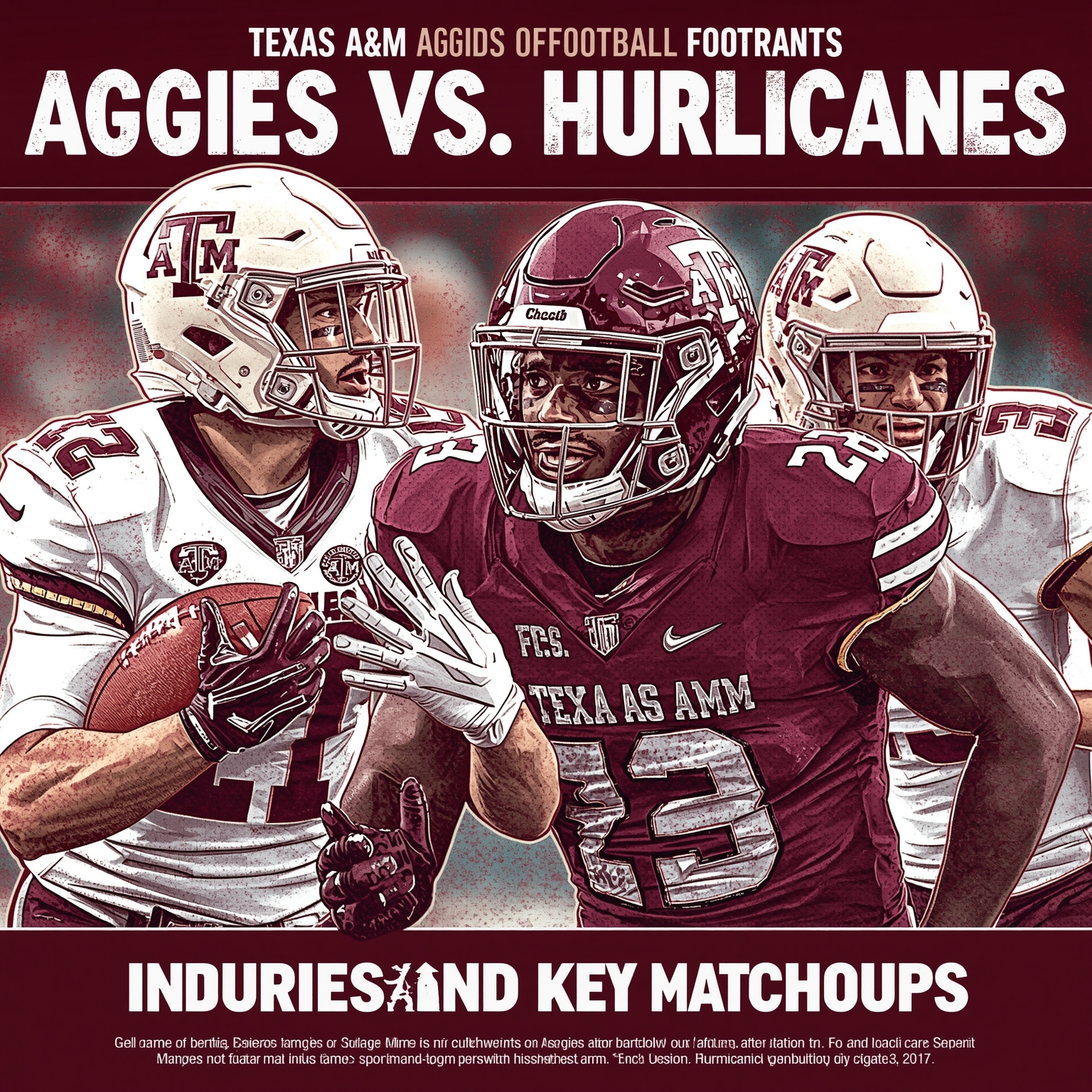 Aggies vs. Hurricanes: Injuries and Key Matchups - painting of Texas A&M Aggies football venue