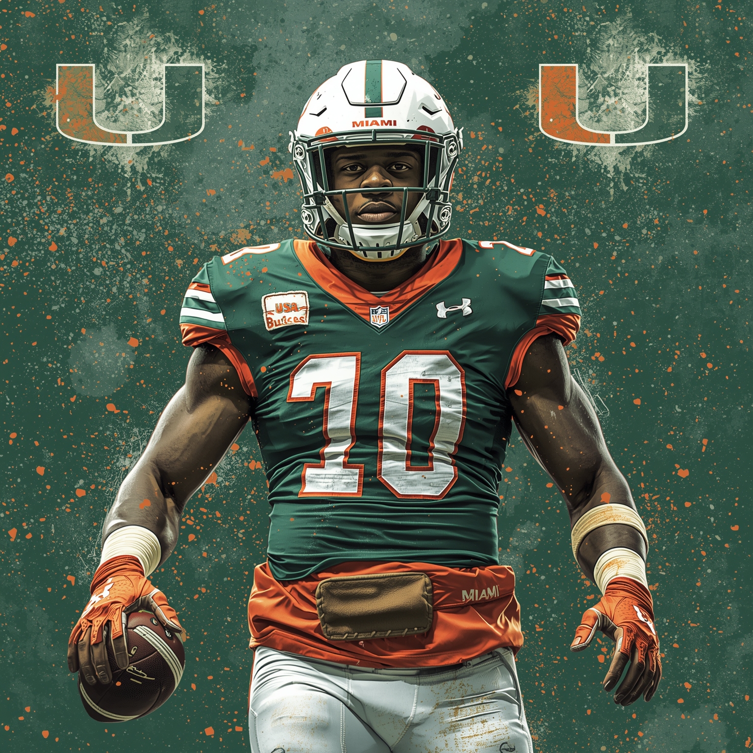 Miami Hurricanes’ Turnaround: Trust, Returnees, and Playoff Prep - painting of Miami Hurricanes football venue