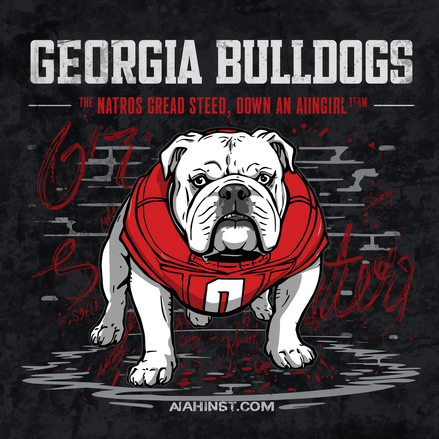 From Sugar Bowl Unis to Kirby Smart’s Birthday Banter - painting of Georgia Bulldogs football venue