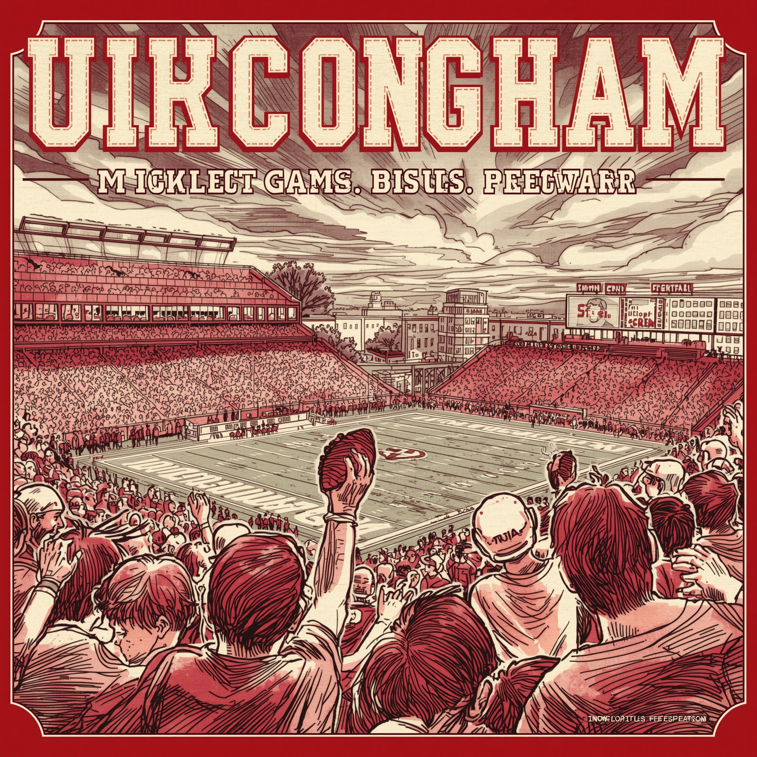 Whittingham Reloads Michigan, Hoosiers Beware - painting of Indiana Hoosiers football venue