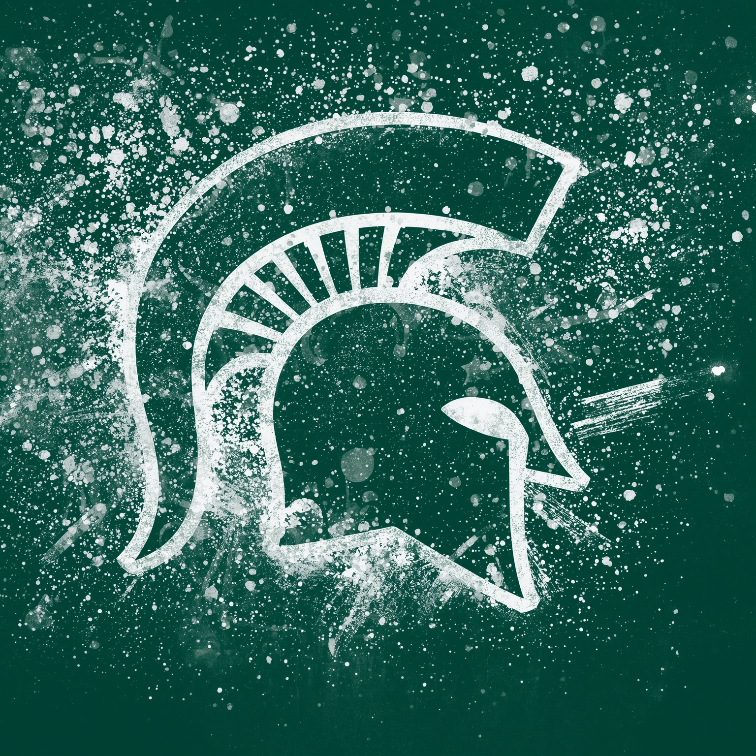 Spartans' Transfer Frenzy, Coaching Adaptability & Upset - painting of Michigan State Spartans football, hockey venue