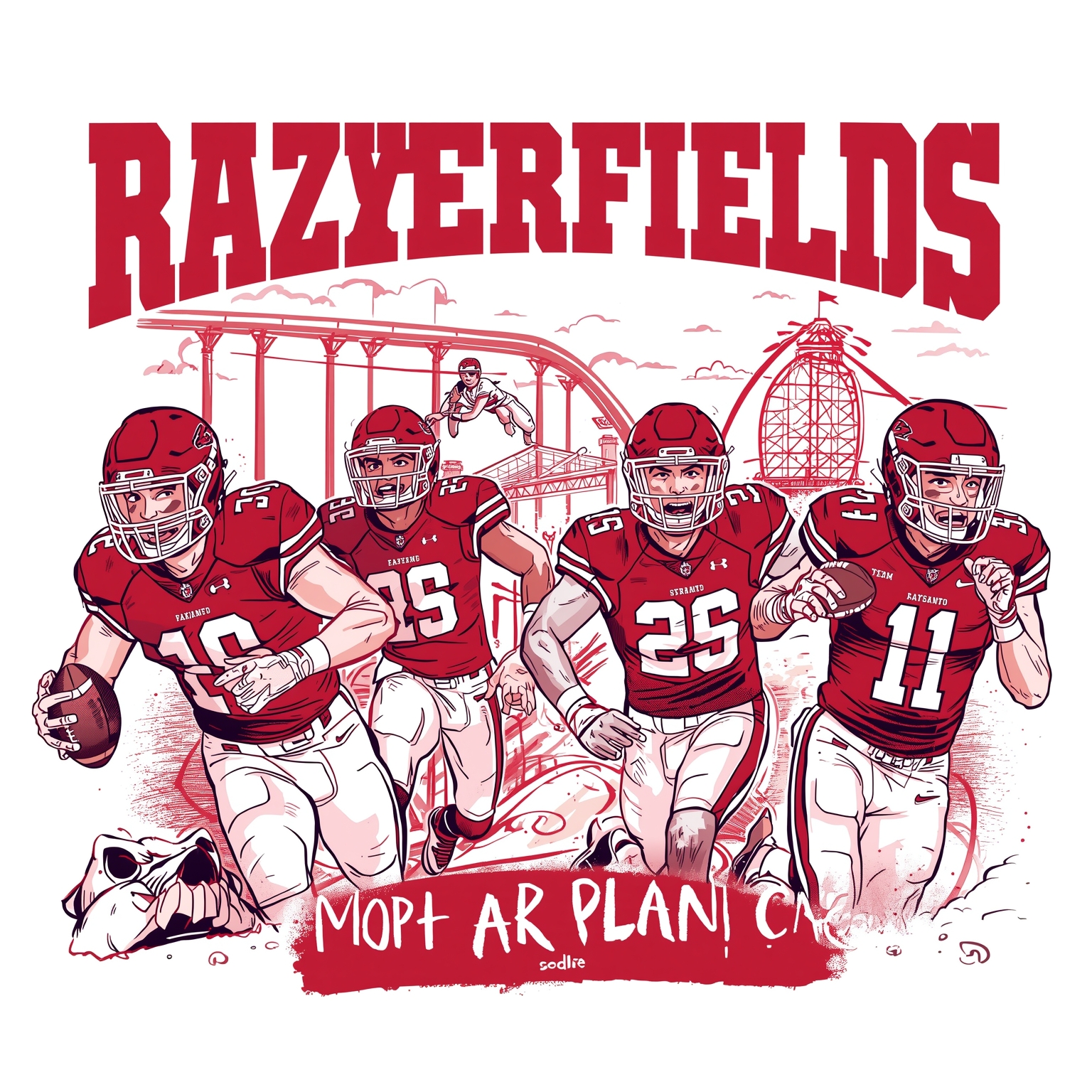 Silverfield’s Rollercoaster: Recruits, Roster, and Rift - painting of Arkansas Razorbacks football venue