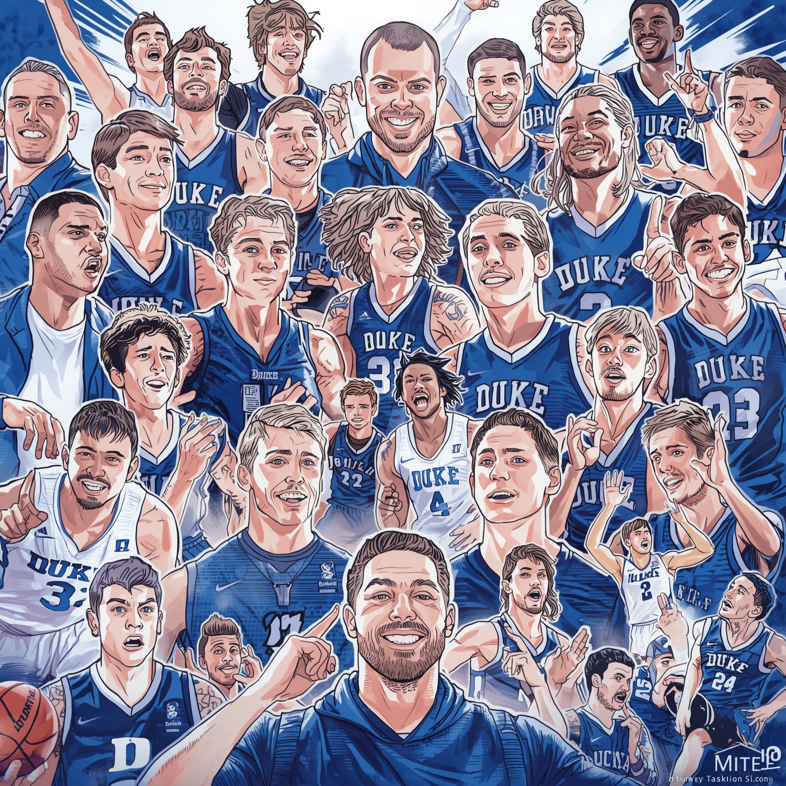 Blue Devils’ Dominance: Margin, Streak & Top Recruits - painting of Duke Blue Devils basketball venue