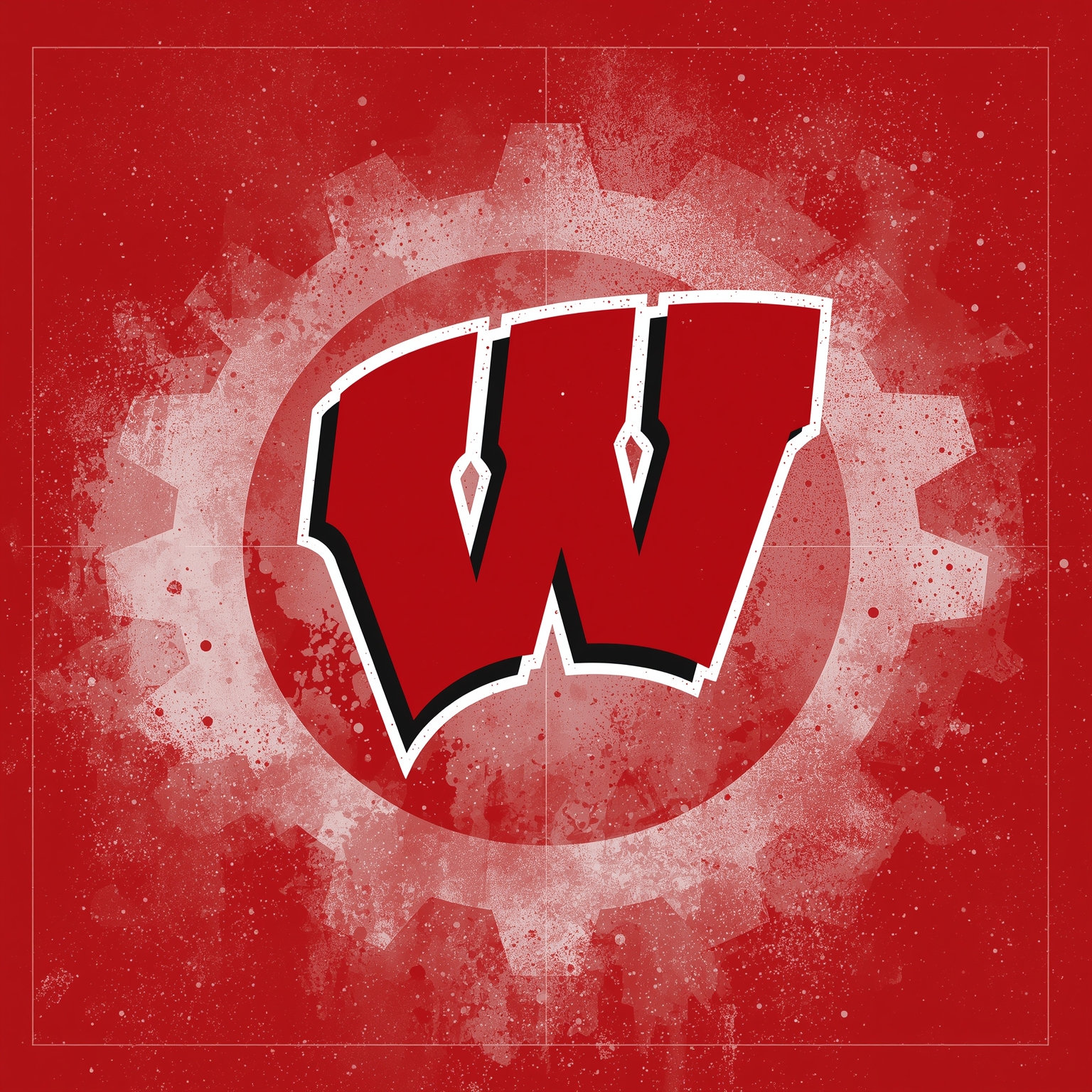 Badgers’ Blueprint: From Gear Shifts to Packers Gridiron - painting of Wisconsin Badgers football,basketball venue