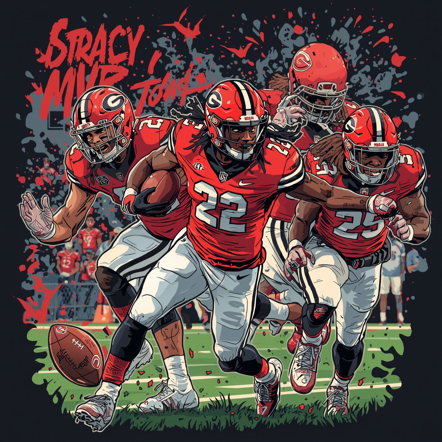 Stafford’s Epic MVP Run and Georgia’s Next Moves - painting of Georgia Bulldogs football venue