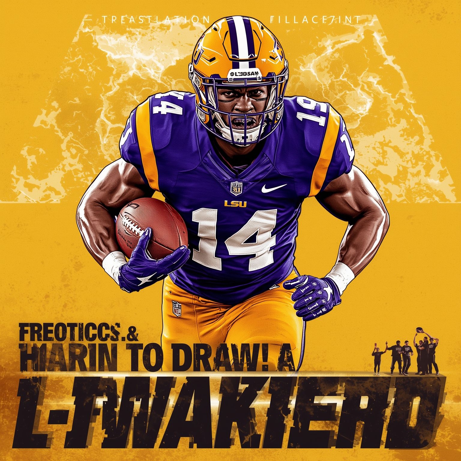 LSU Tigers Go All-In on Elite Defensive Backs - painting of LSU Tigers football venue