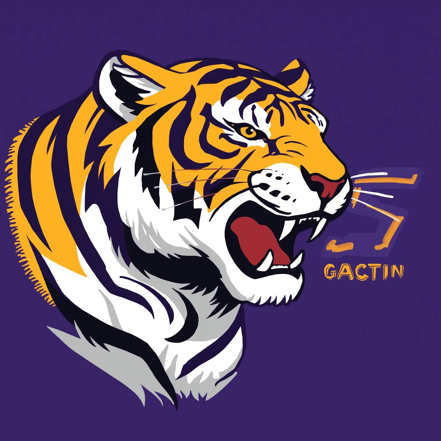 LSU Tigers: Coaching Moves and Recruiting Rampage - painting of LSU Tigers football venue