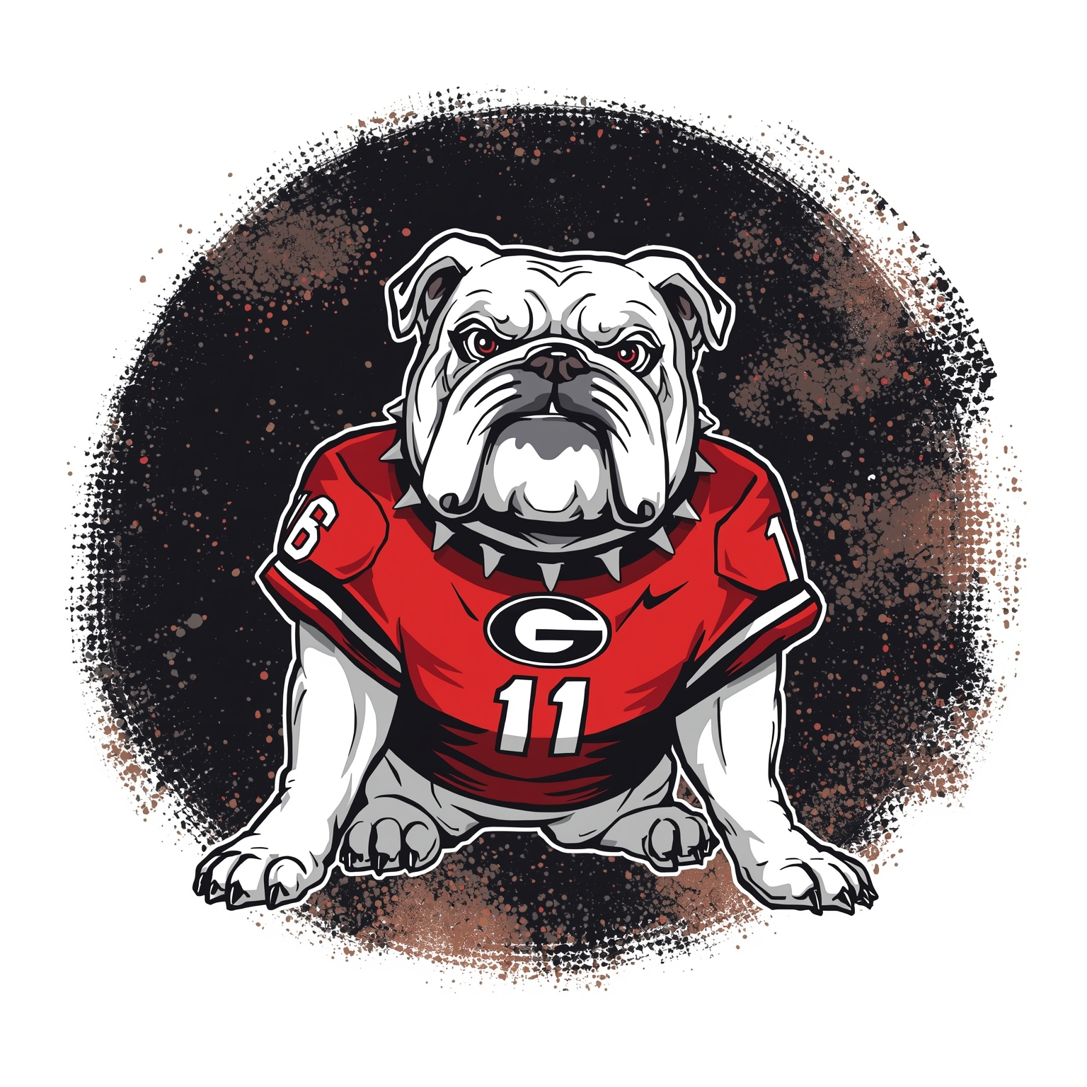 Georgia Sports: Super Bowl Shine to Baseball Reload - painting of Georgia Bulldogs football, baseball venue