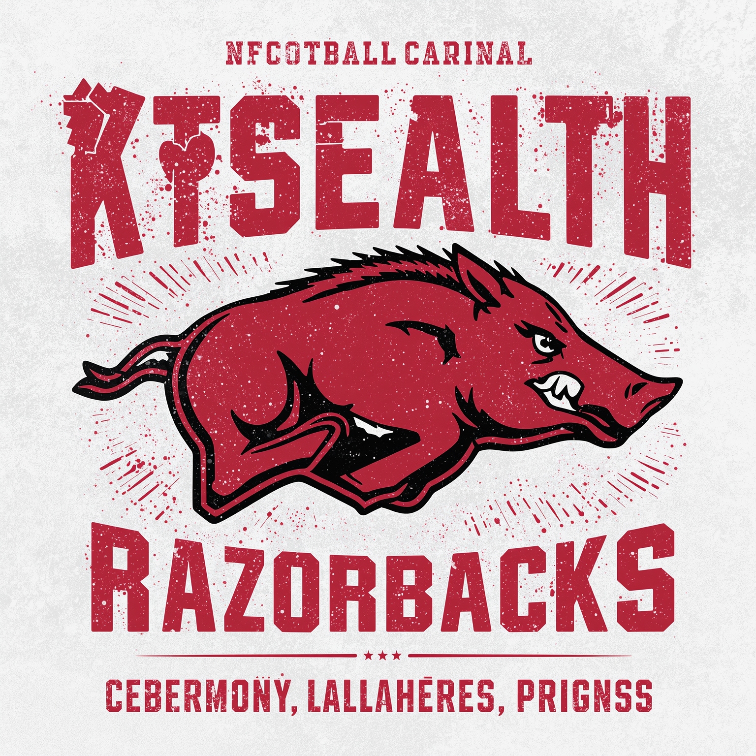 Stealth Razorbacks: Silverfield’s Secret Signings - painting of Arkansas Razorbacks football venue