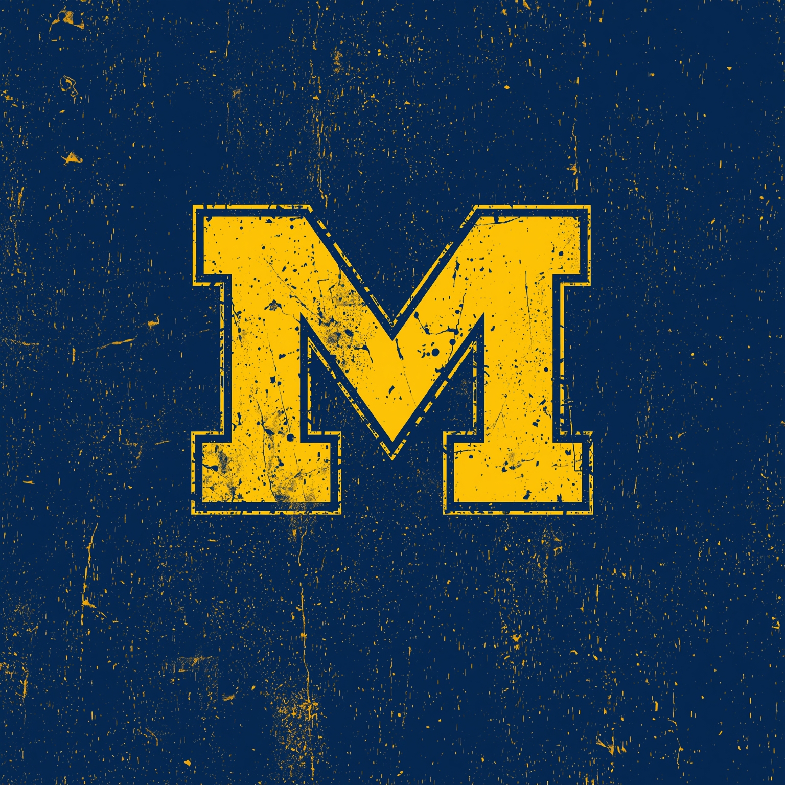 Michigan's Football Shakeups and Basketball Showdown - painting of Michigan Wolverines basketball football venue