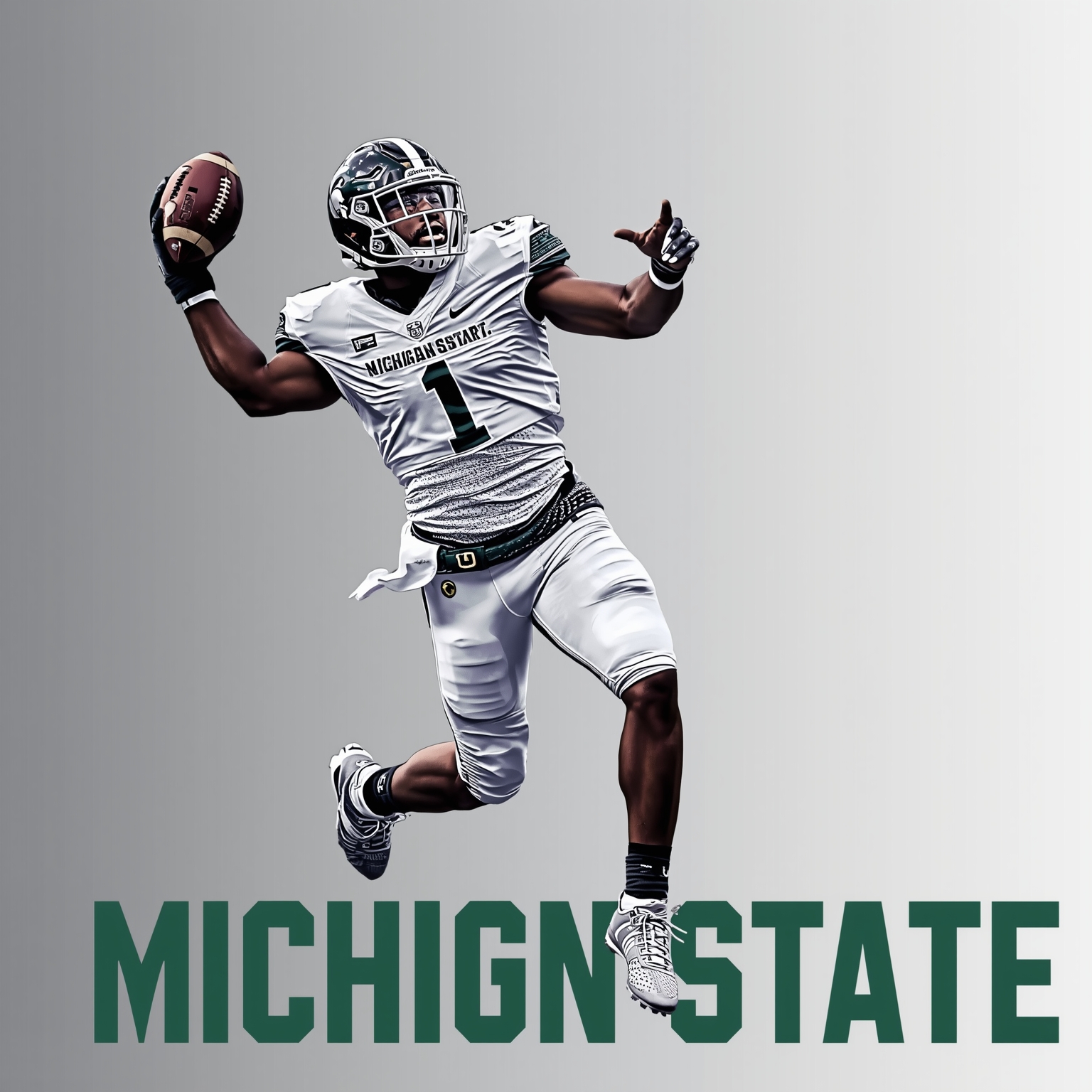 MSU Recruits, Rankings, and Big Wins Spotlight - painting of Michigan State Spartans football,basketball venue