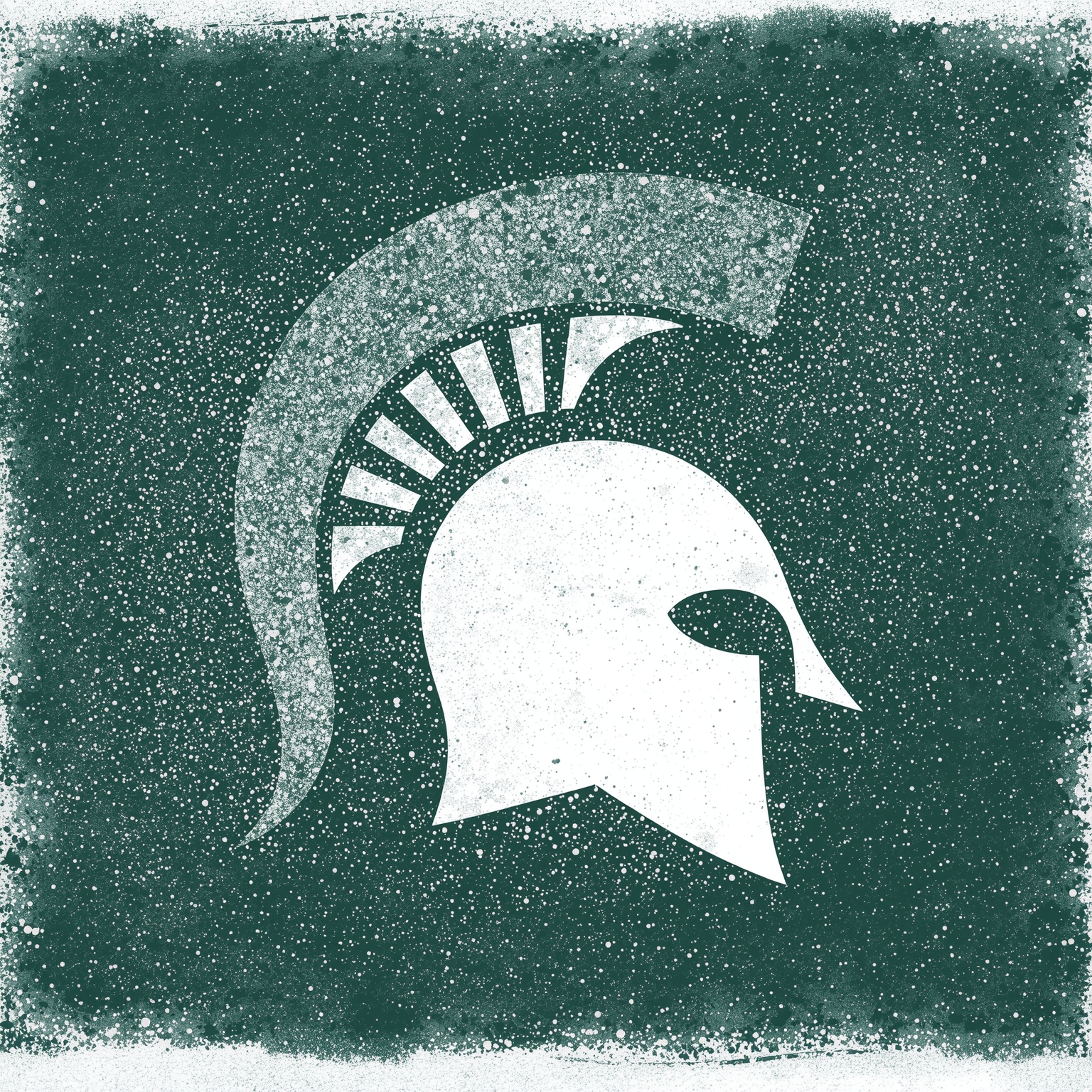 Spartan Showdown: From Eckley’s Confidence to Mackey Mayhem - painting of Michigan State Spartans football,basketball venue