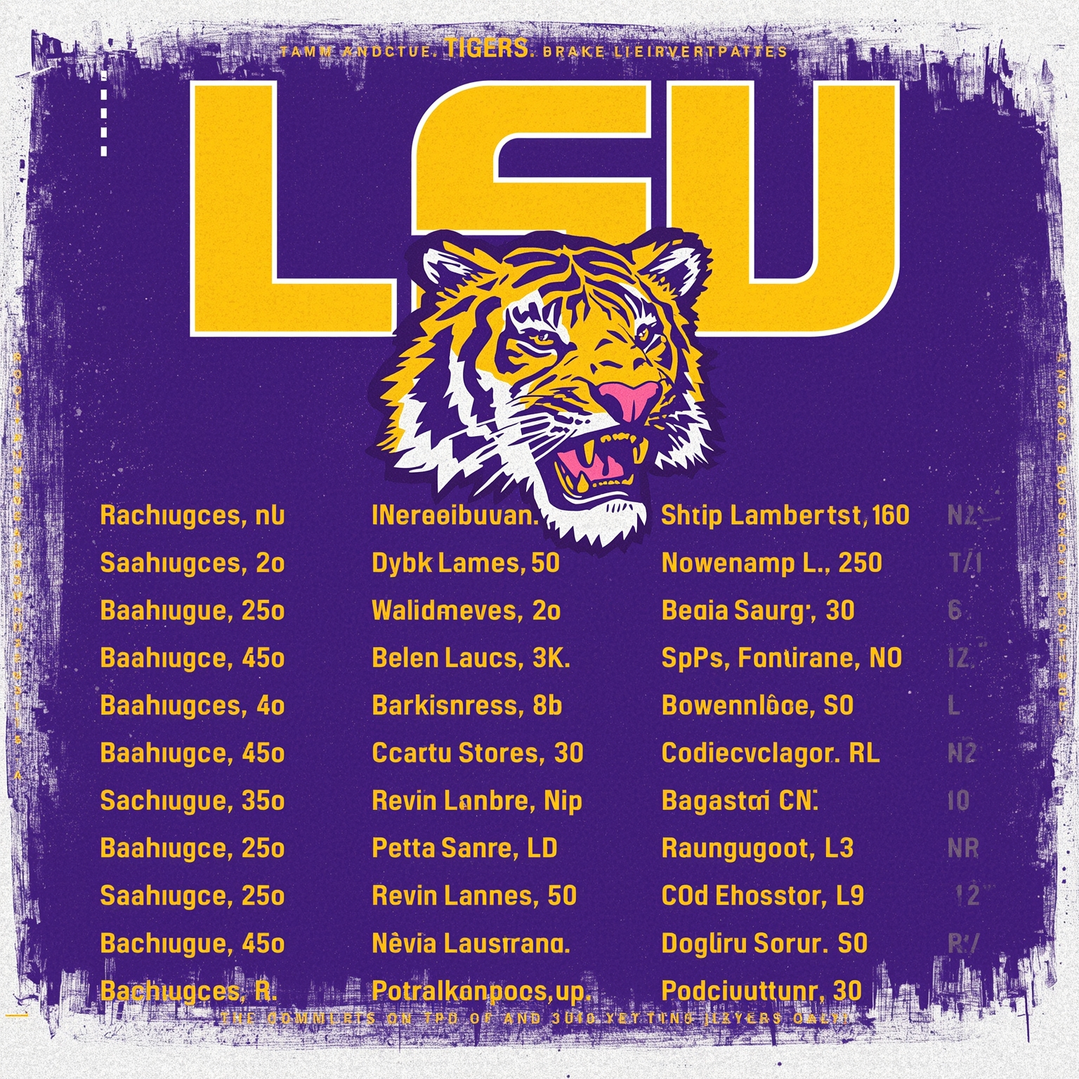 LSU Tigers Roster Rundown: Recruits, Transfers & Updates - painting of LSU Tigers football, baseball venue