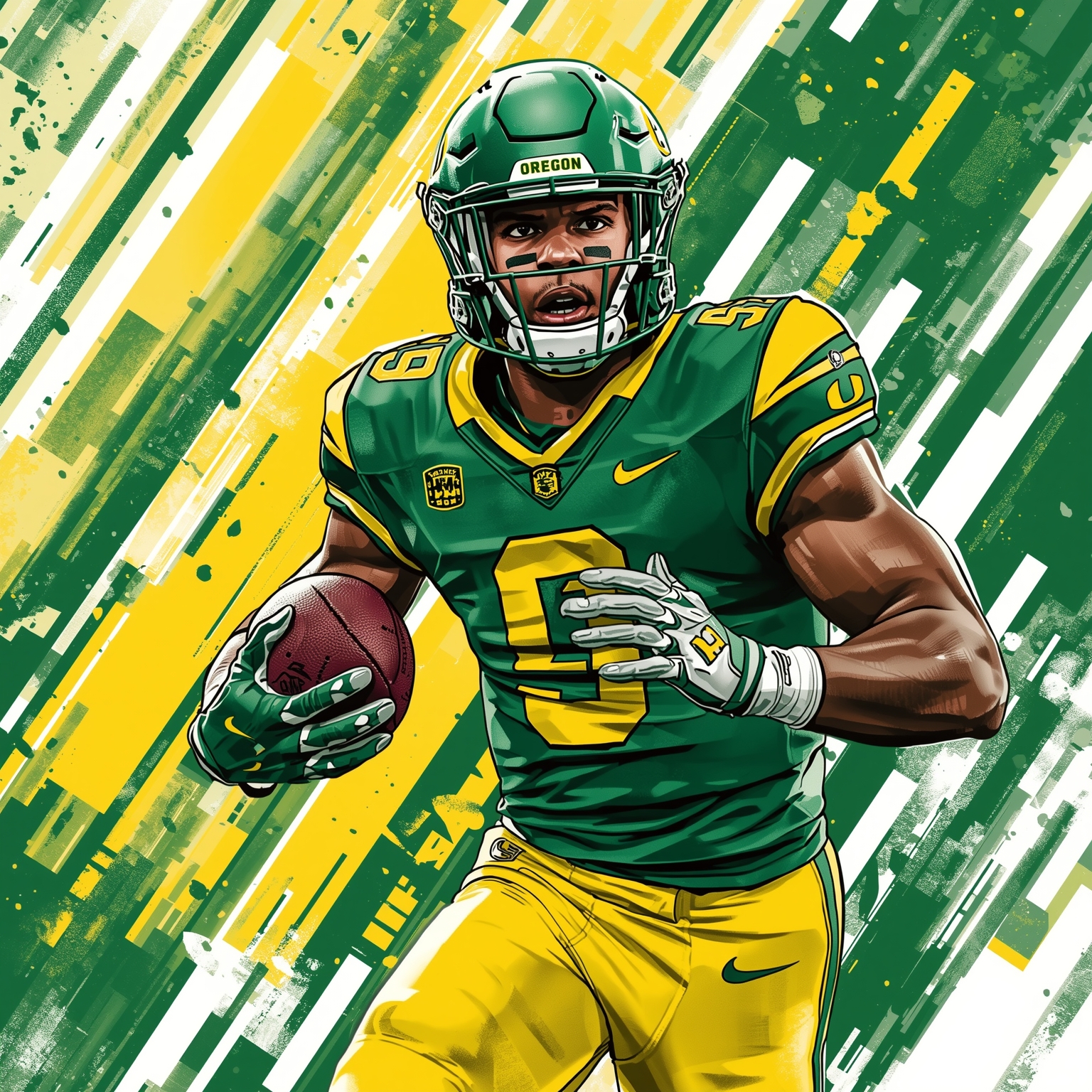 Recruits, Combine Stars, and Oregon's 2026 Showdowns - painting of Oregon Ducks football venue