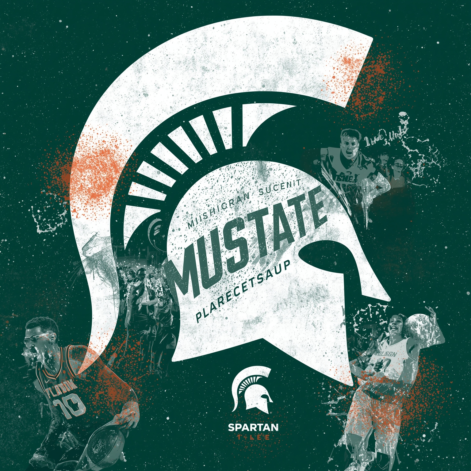 Spartans’ Mackey Miracle to Coop’s Offensive Surge - painting of Michigan State Spartans basketball venue