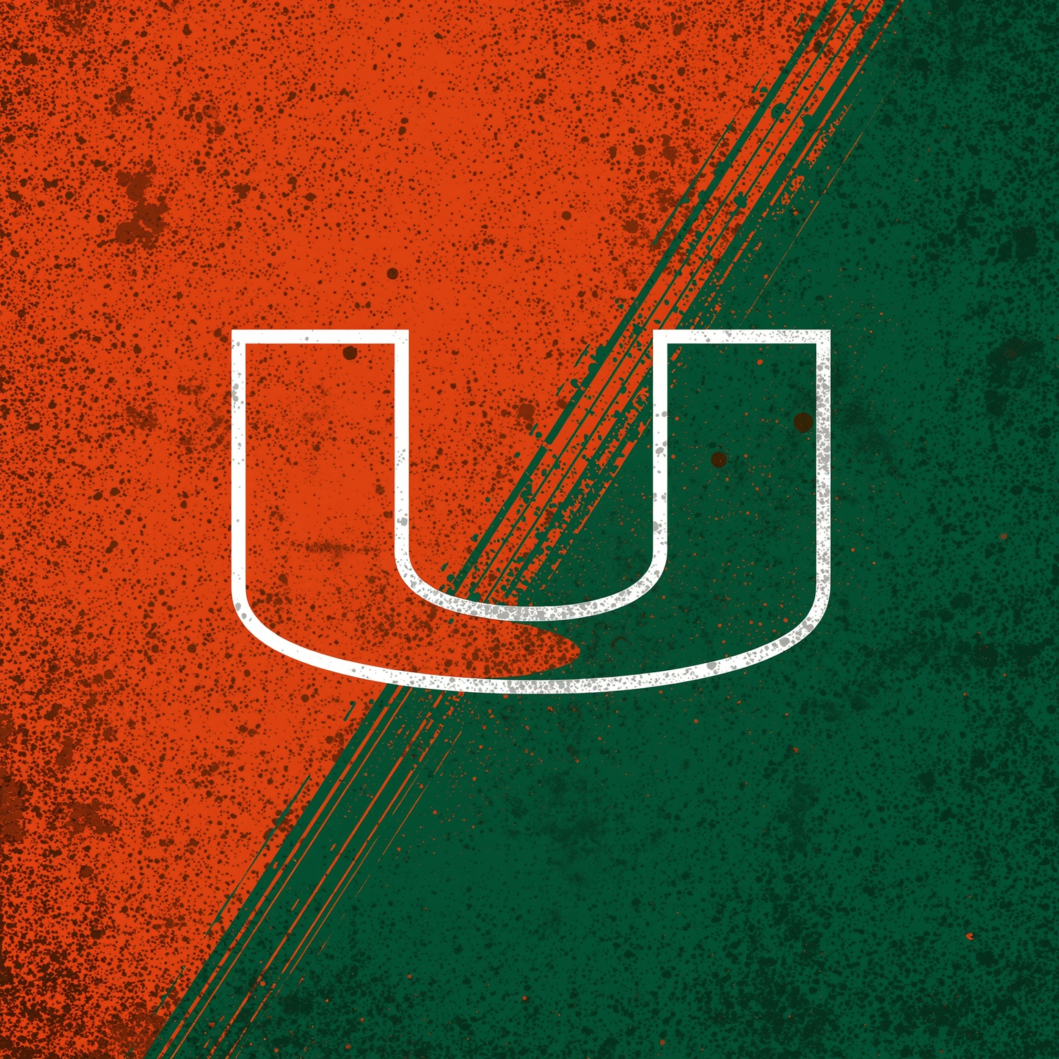 Miami Hurricanes Revamp Lineups on Gridiron and Court - painting of Miami Hurricanes football,basketball venue