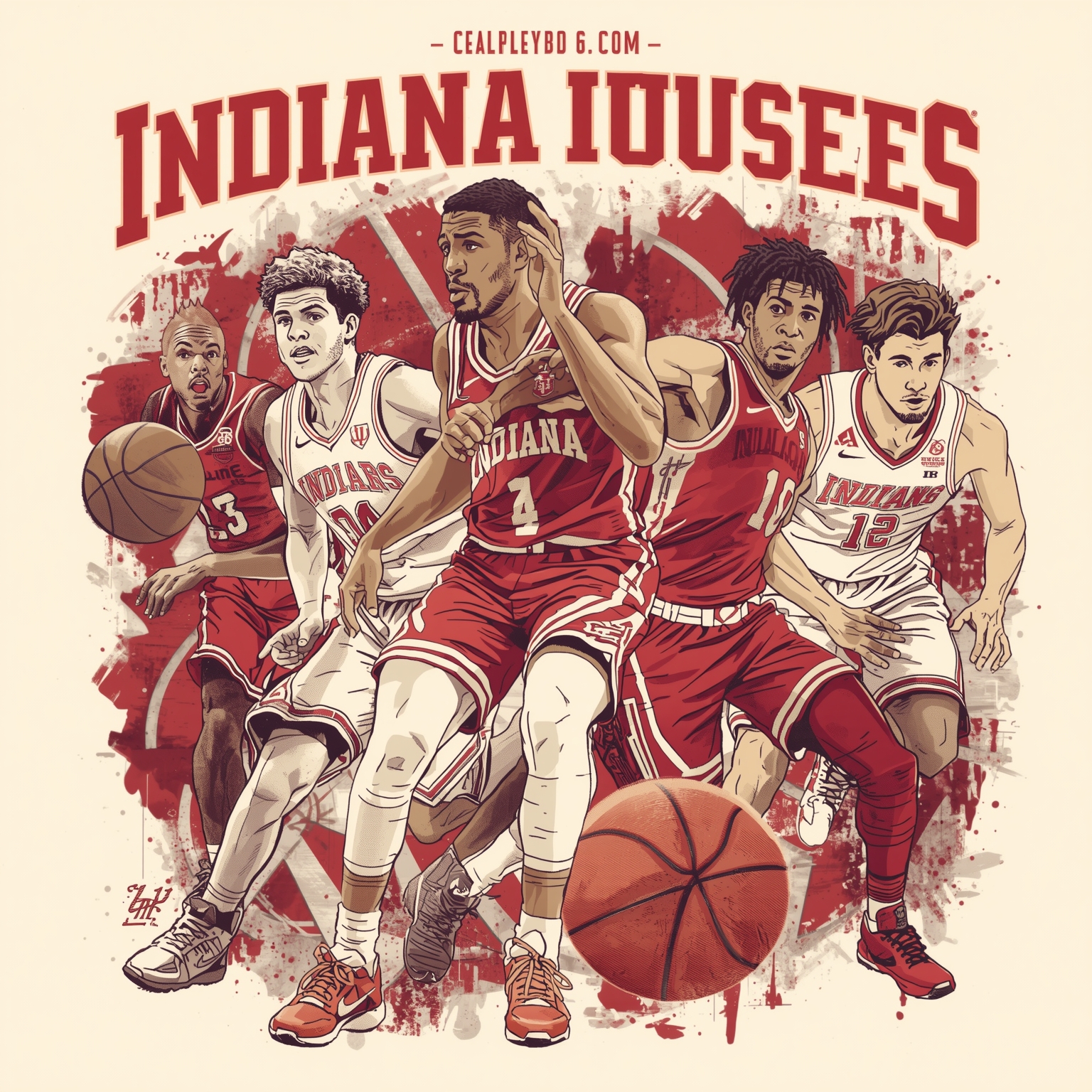 Hoosiers' NCAA Bubble Fate & Big Ten Tournament Preview - painting of Indiana Hoosiers basketball venue