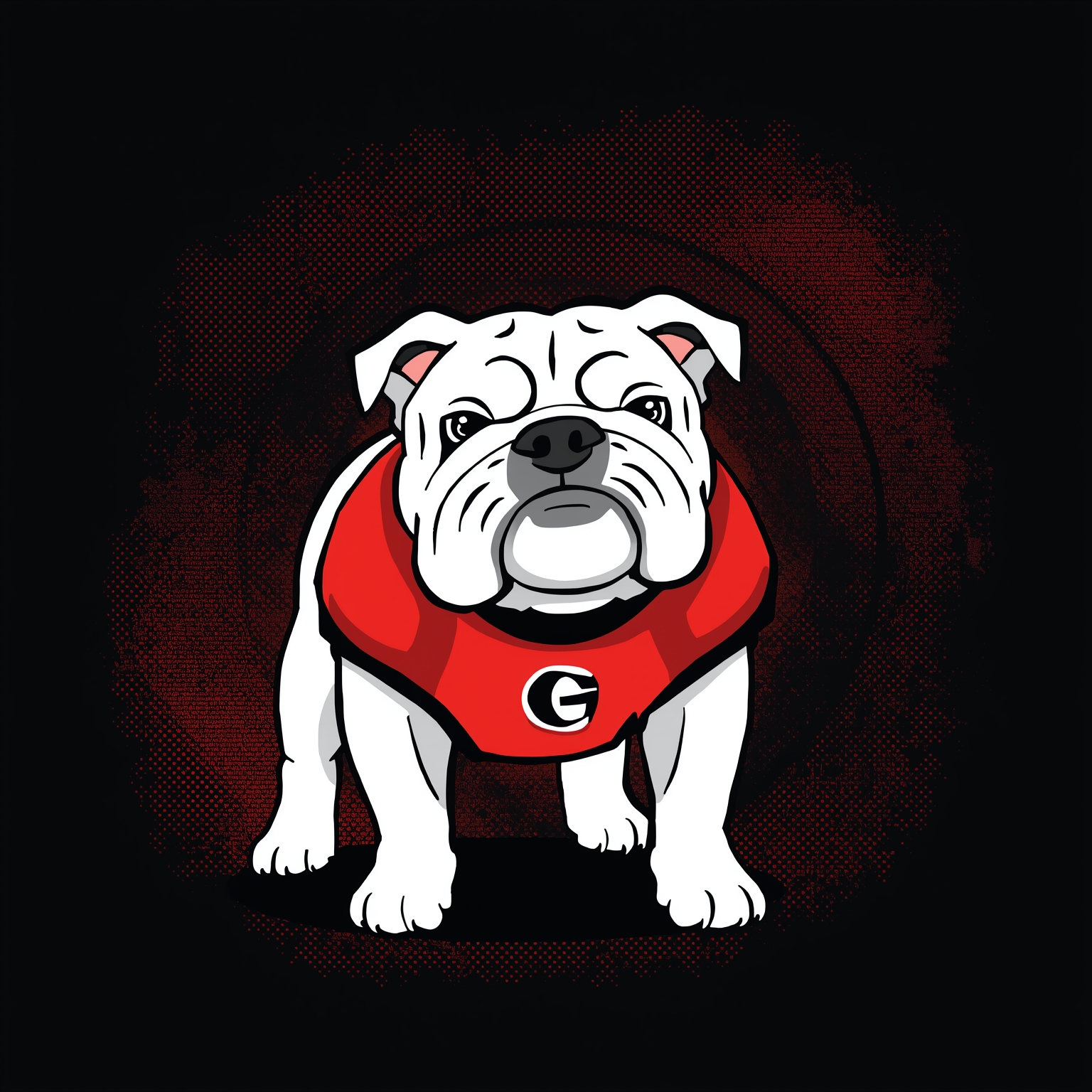 Droughts, Distractions, Discontent: Georgia's Rising Woes - painting of Georgia Bulldogs football venue