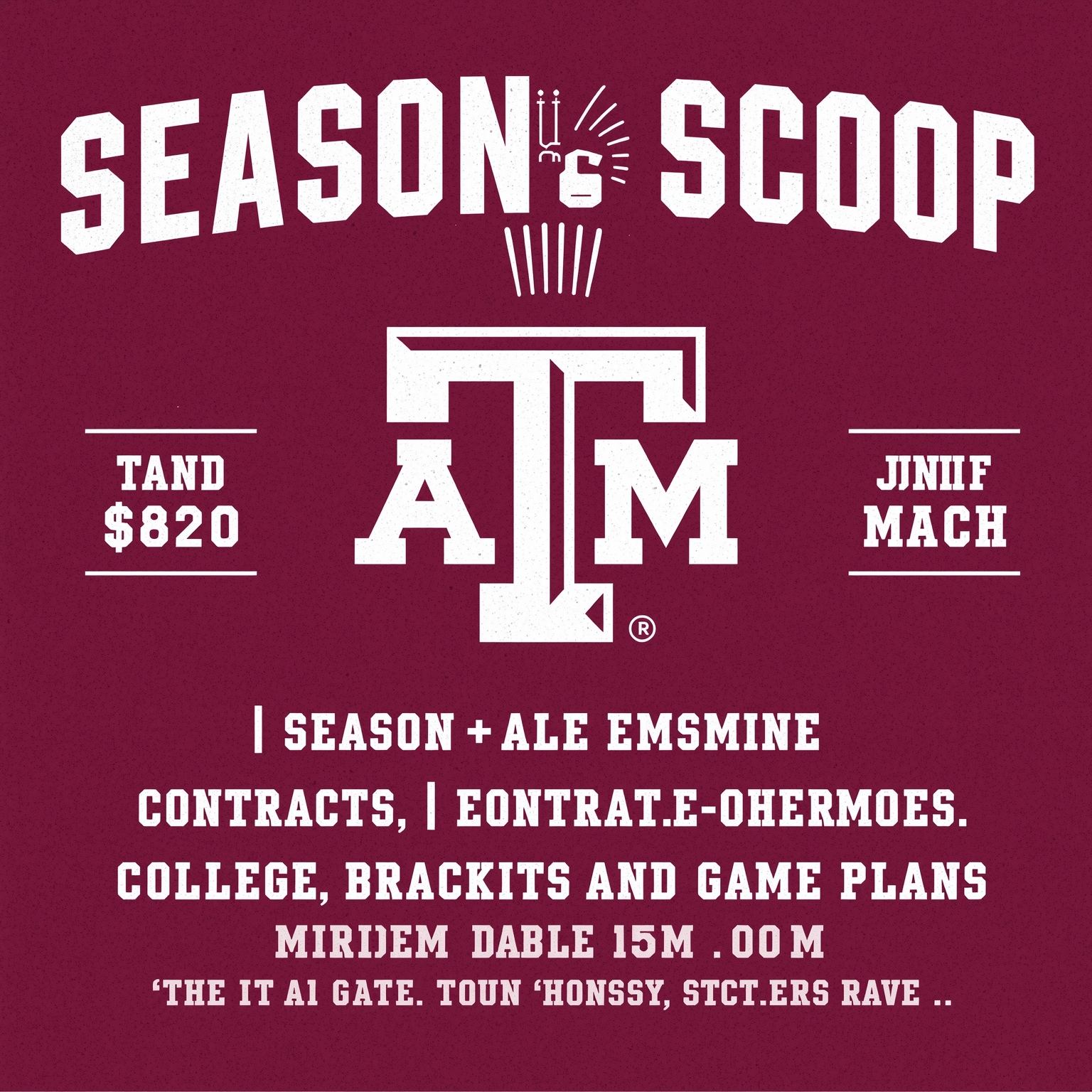 Aggies' Season Scoop: Contracts, Brackets, and Game Plans - painting of Texas A&M Aggies basketball, football venue