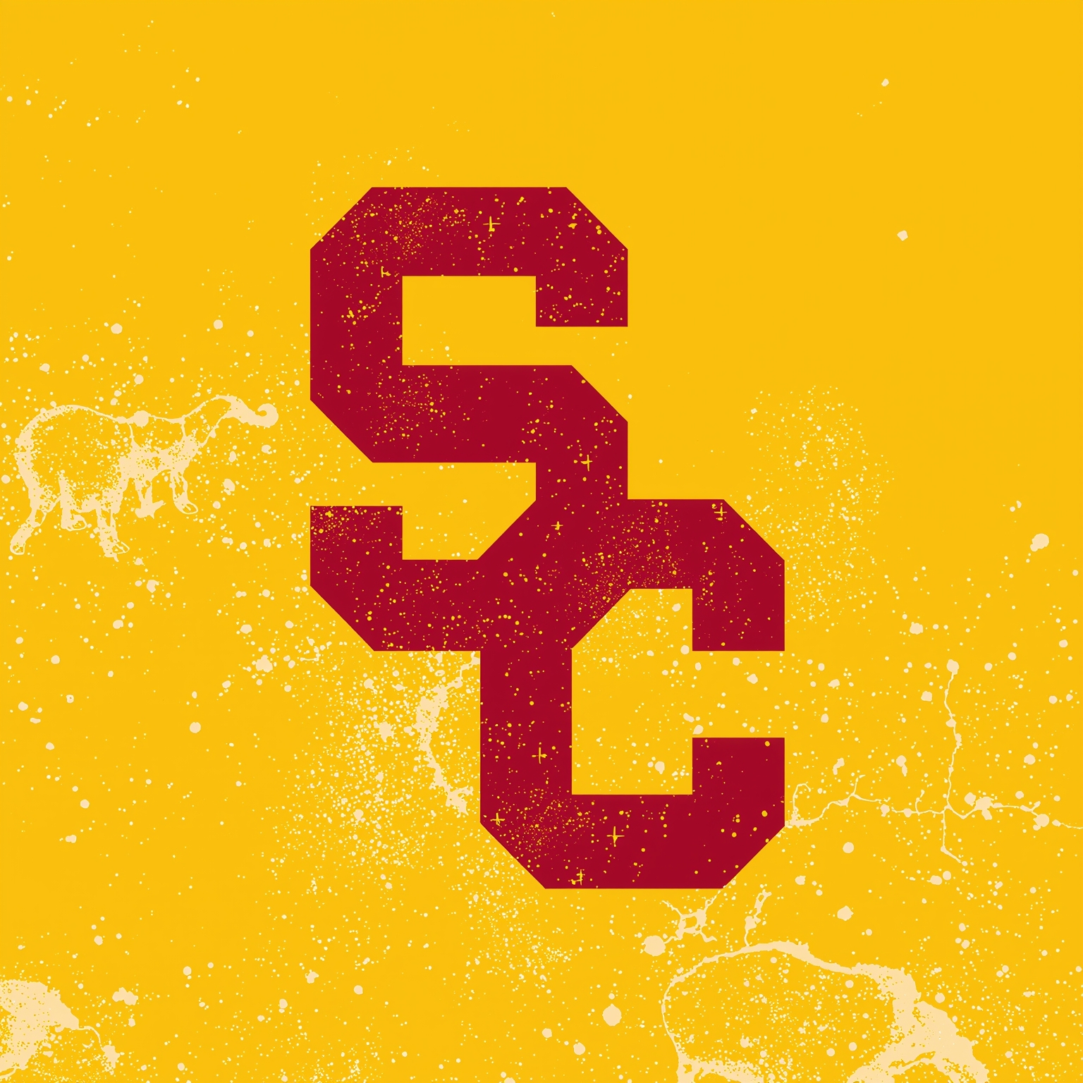 USC Trojans News: Betting Odds, Recruits & Brackets - painting of USC Trojans basketball, football venue