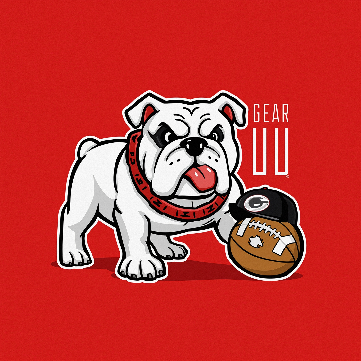 Georgia Dawgs Gear Up: March Madness to Pro Day - painting of Georgia Bulldogs basketball, football venue