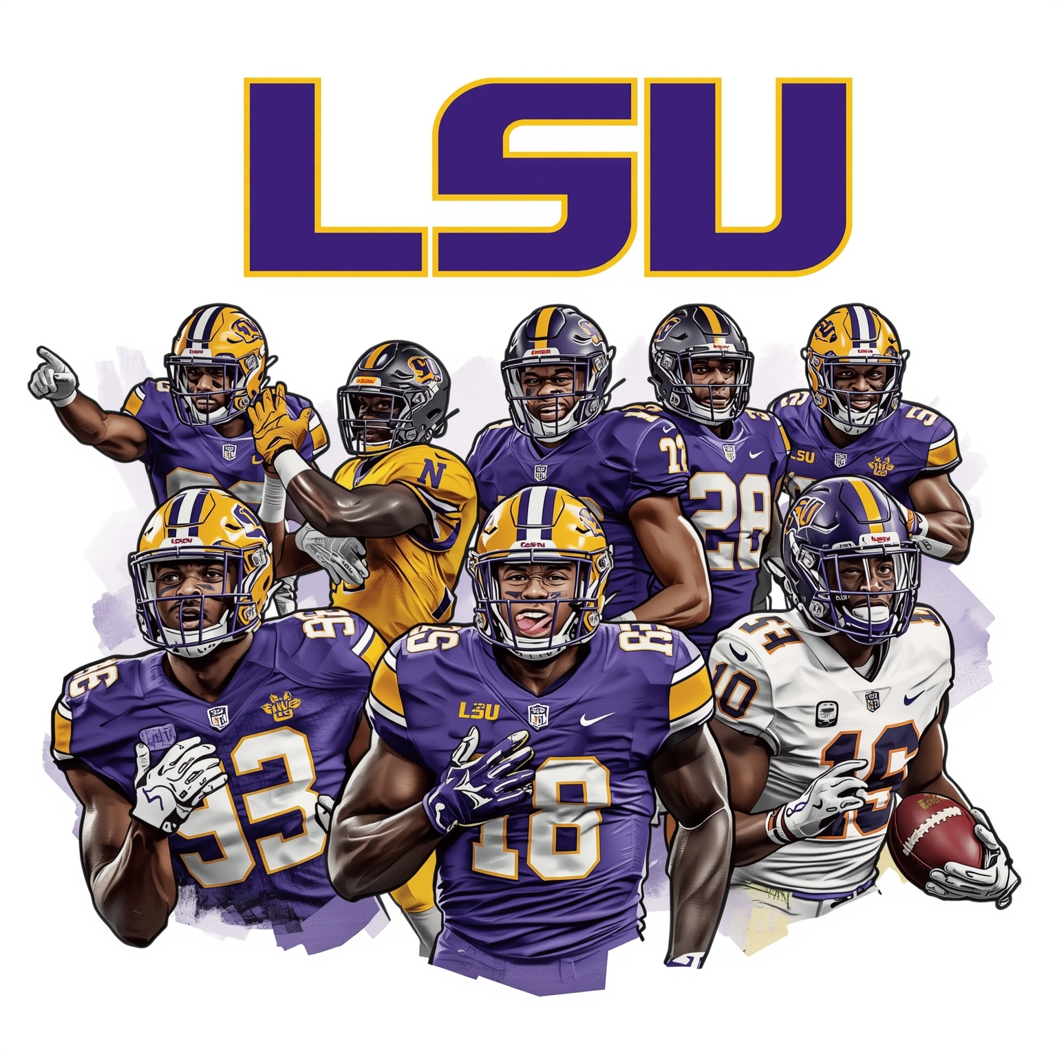 LSU Offseason Frenzy: Recruits, Roster & Prospects - painting of LSU Tigers football, baseball venue