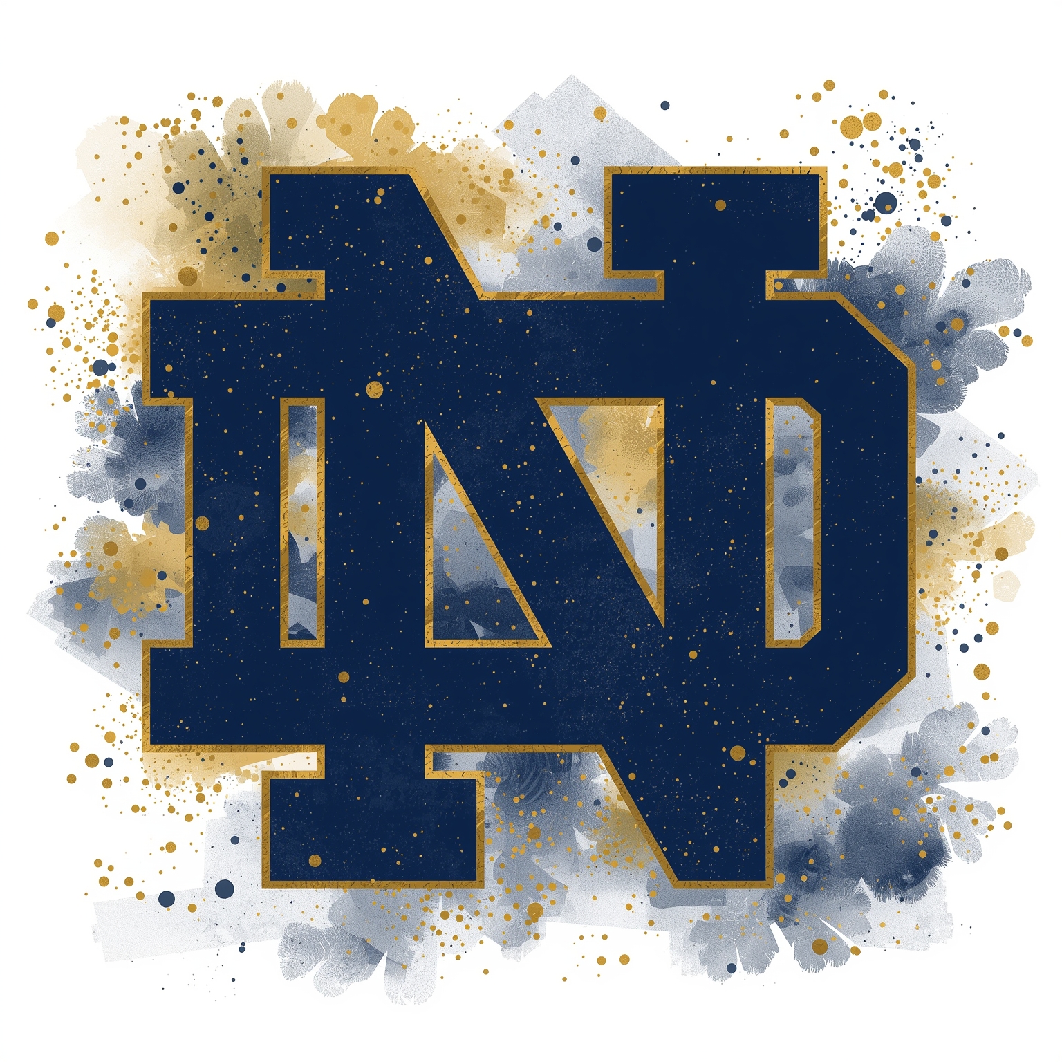 Fighting Irish: Recruit Visit, Baseball Top 25, B-ball Wins - painting of Notre Dame Fighting Irish basketball, baseball, football venue