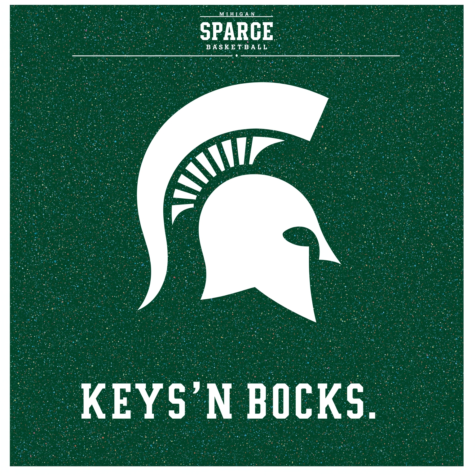 Spartan Showdowns: Lineups, Keys, Farewells & Pucks - painting of Michigan State Spartans basketball,hockey venue